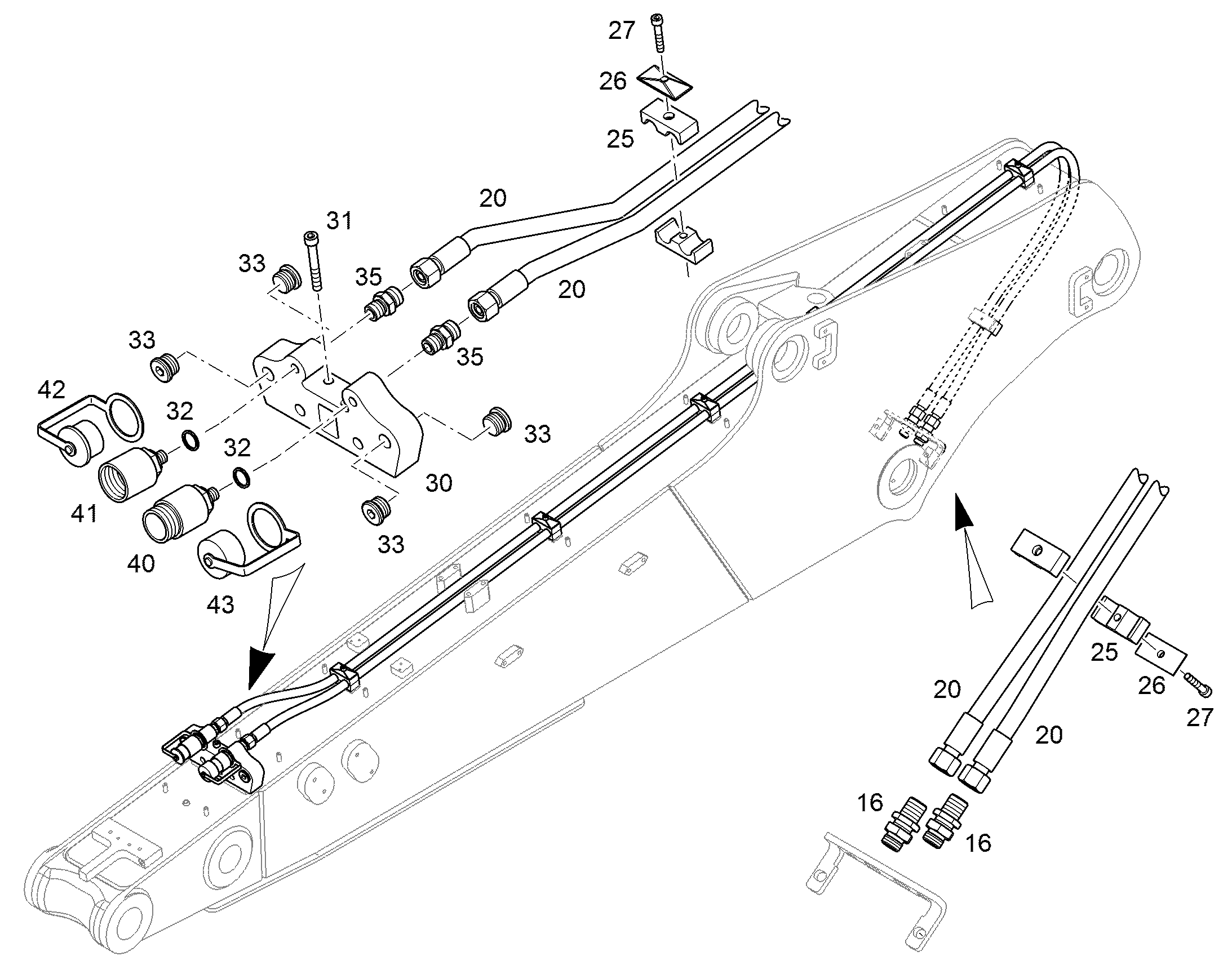 ШЛАНГ 12X3650 10425272 LIEBHERR