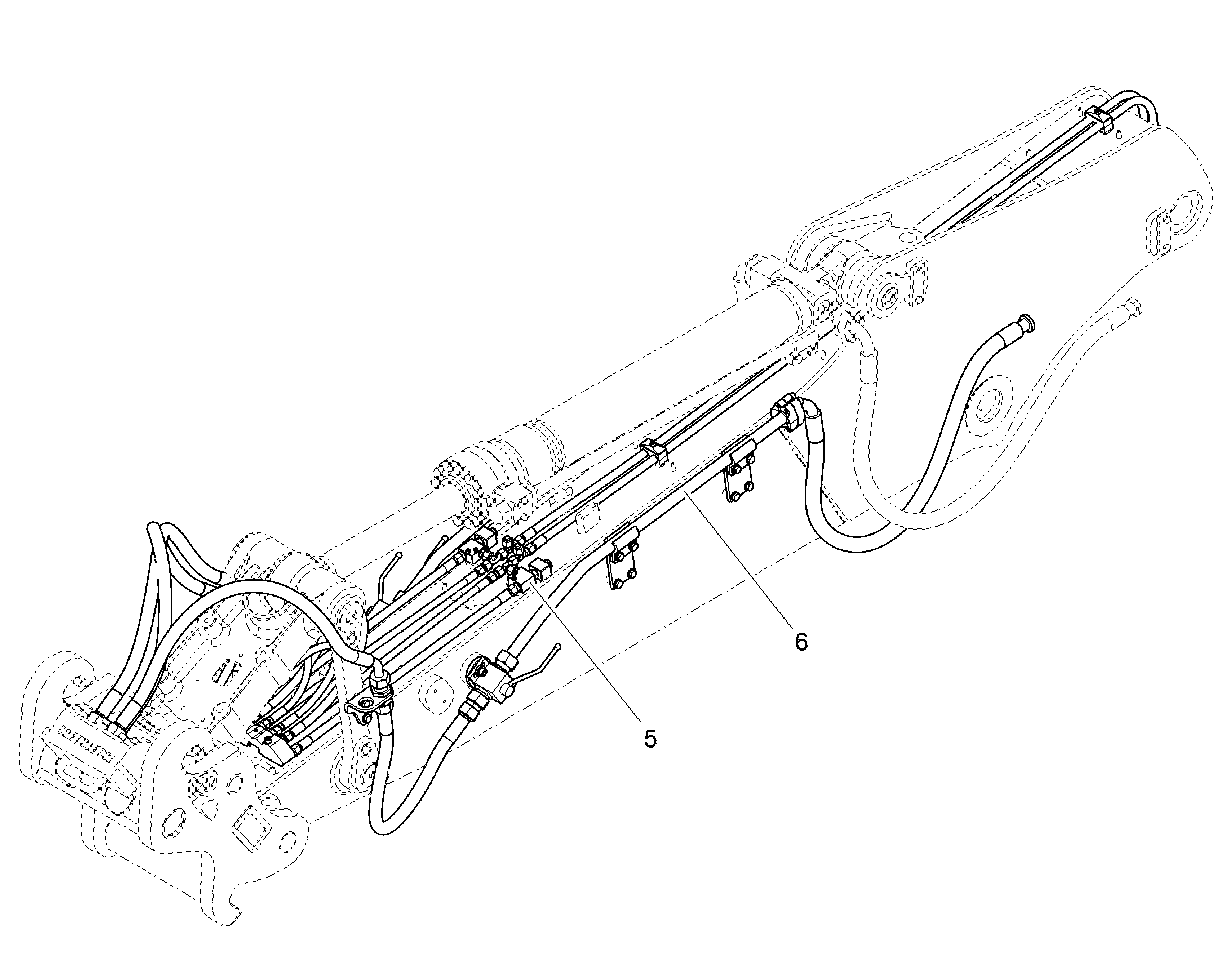 ПРОВОДКА МОНТАЖ AHS 11460194 LIEBHERR