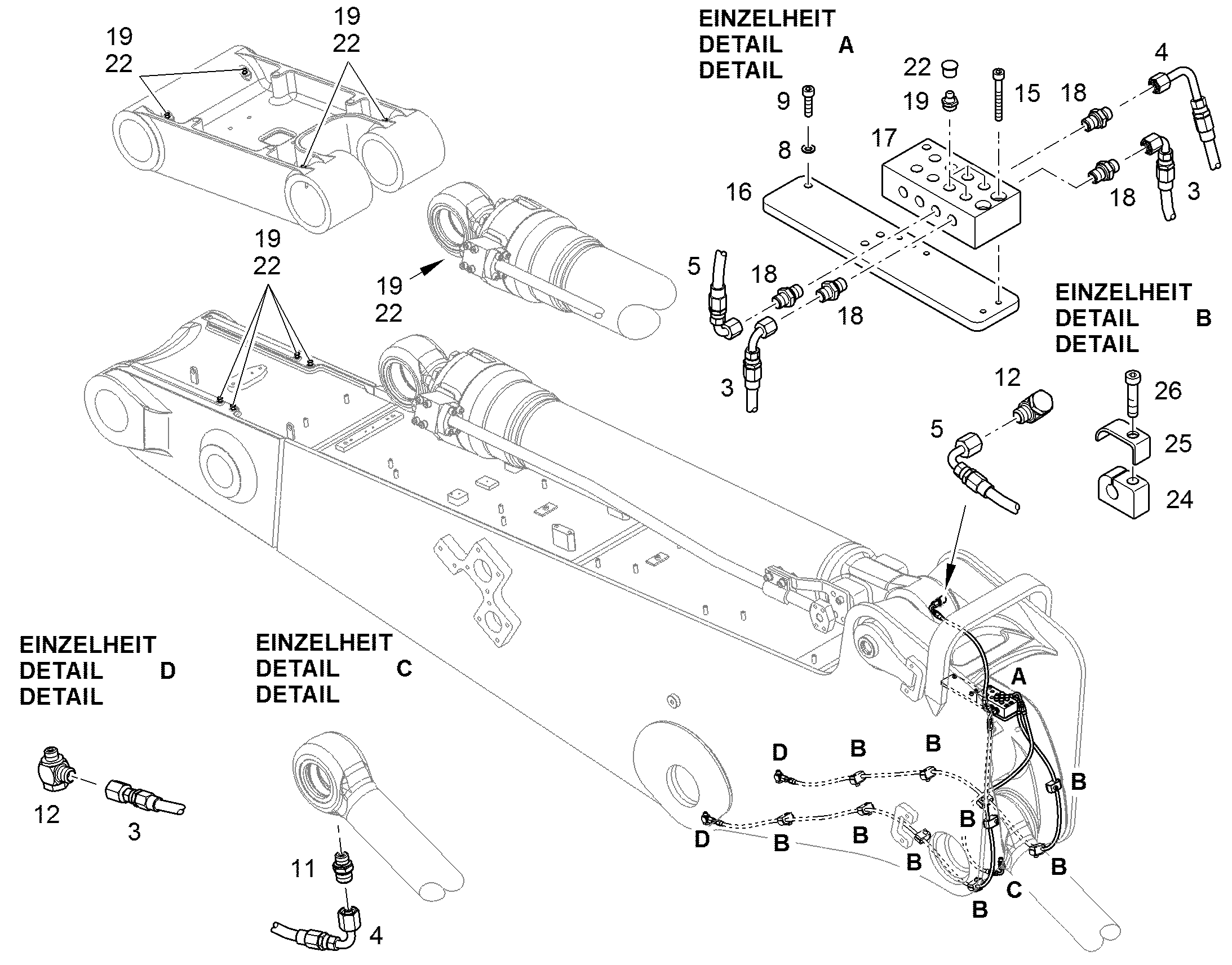 СОЕДИНЕНИЕ РЕЗЬБОВОЕ GE 6LL M10X1 ED 7371904 LIEBHERR