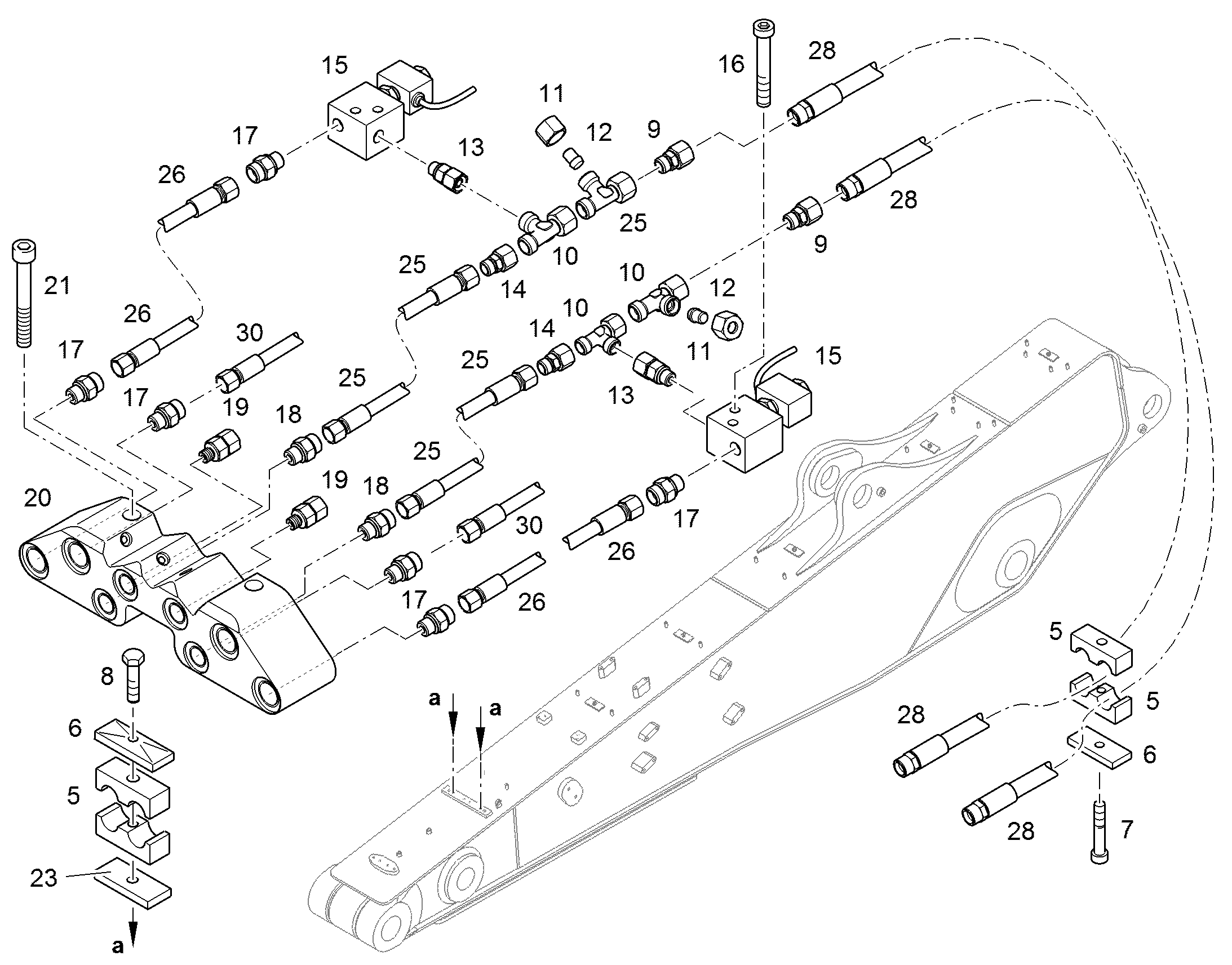 ШЛАНГ 12X4100 10450072 LIEBHERR
