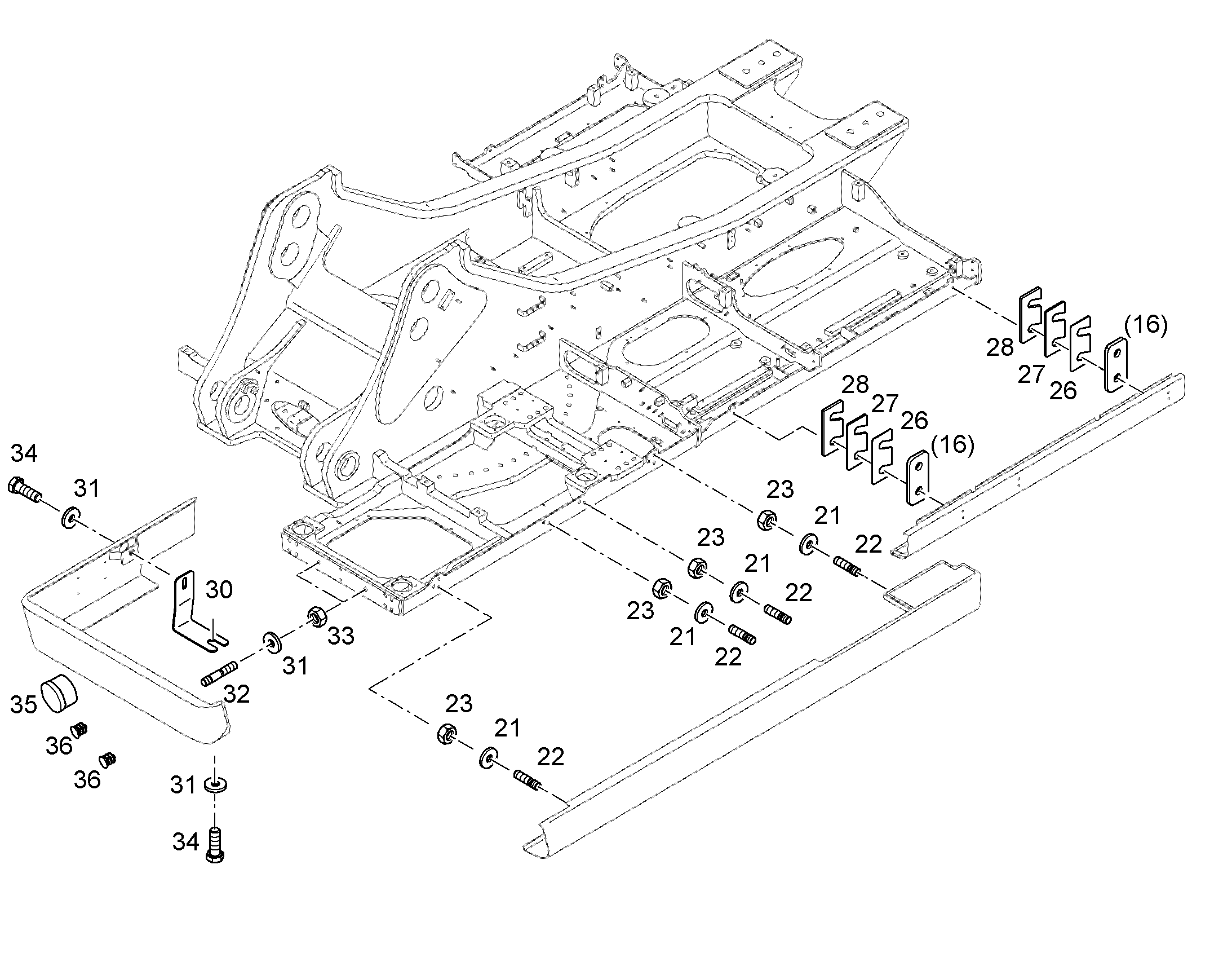 ПРОТИВООТКАТНЫЙ УПОР 12453624 LIEBHERR