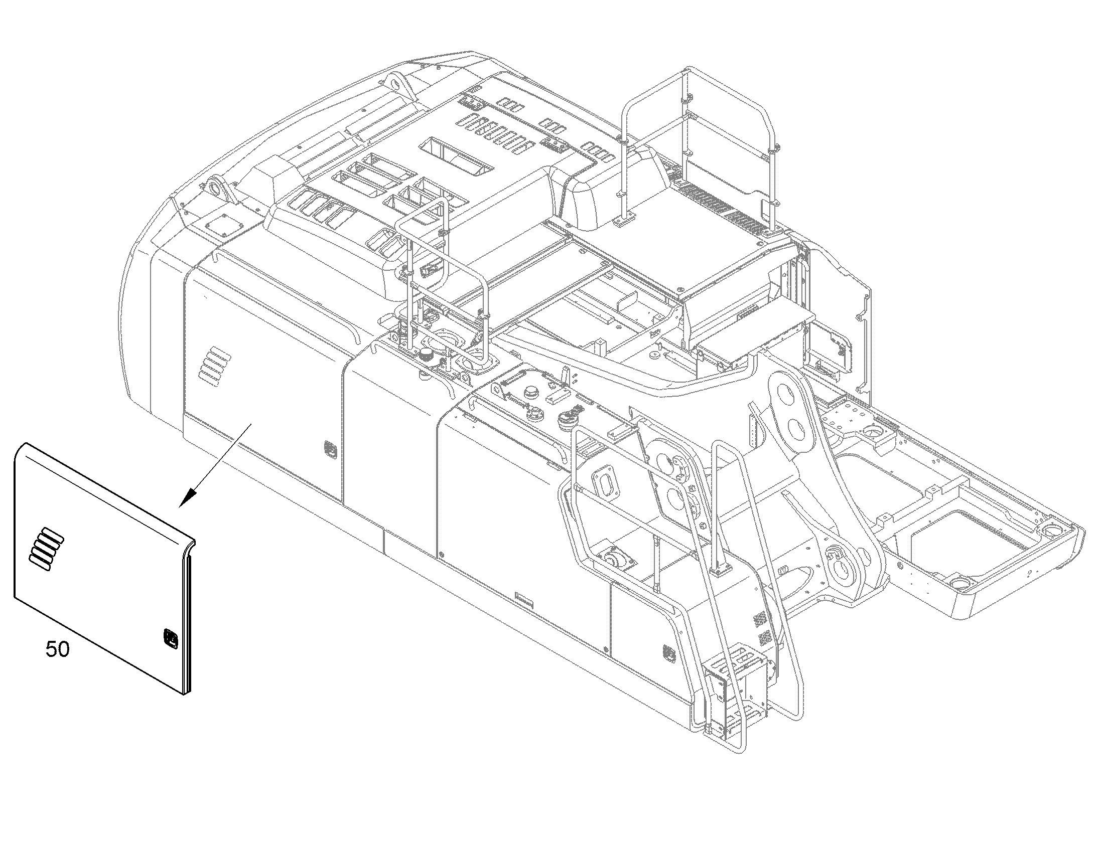ДВЕРЬ БОКОВАЯ ПРАВАЯ 10391647 LIEBHERR