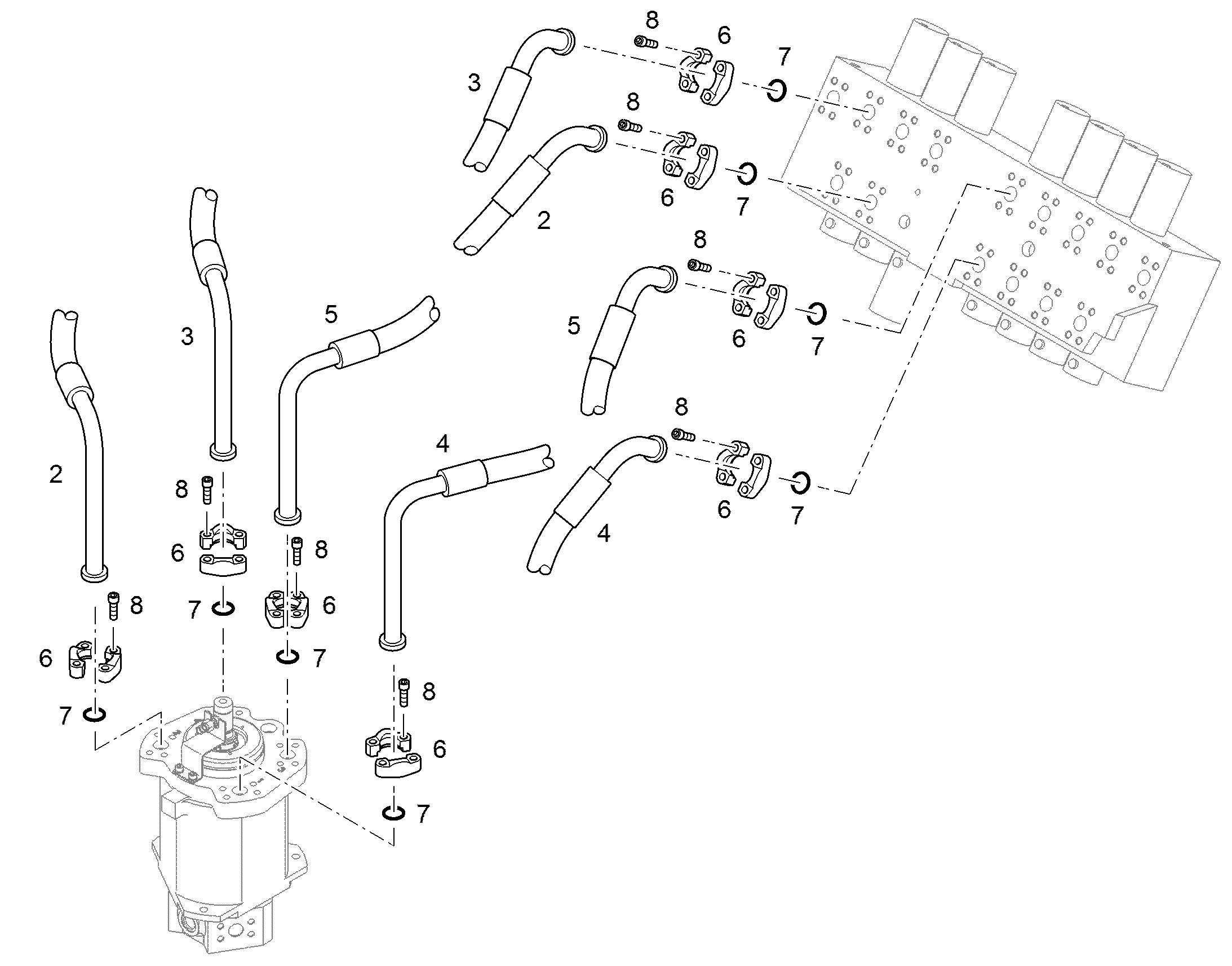 ШЛАНГ 32X1360 10043519 LIEBHERR