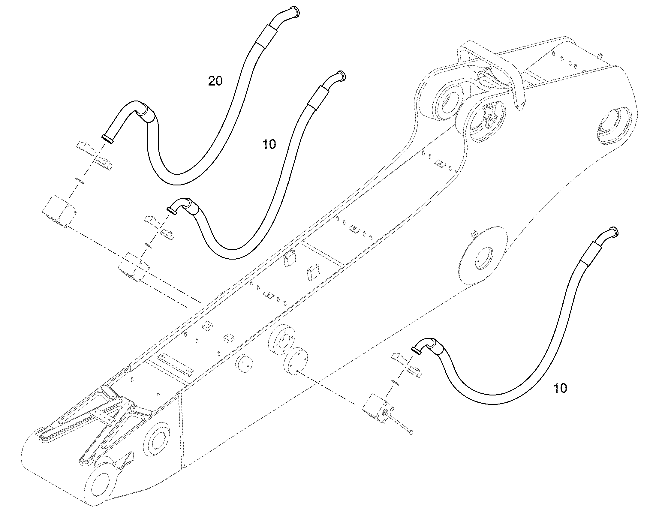 ШЛАНГ ОБРАТНОЙ ЛИНИИ 40X2200 11181744 LIEBHERR