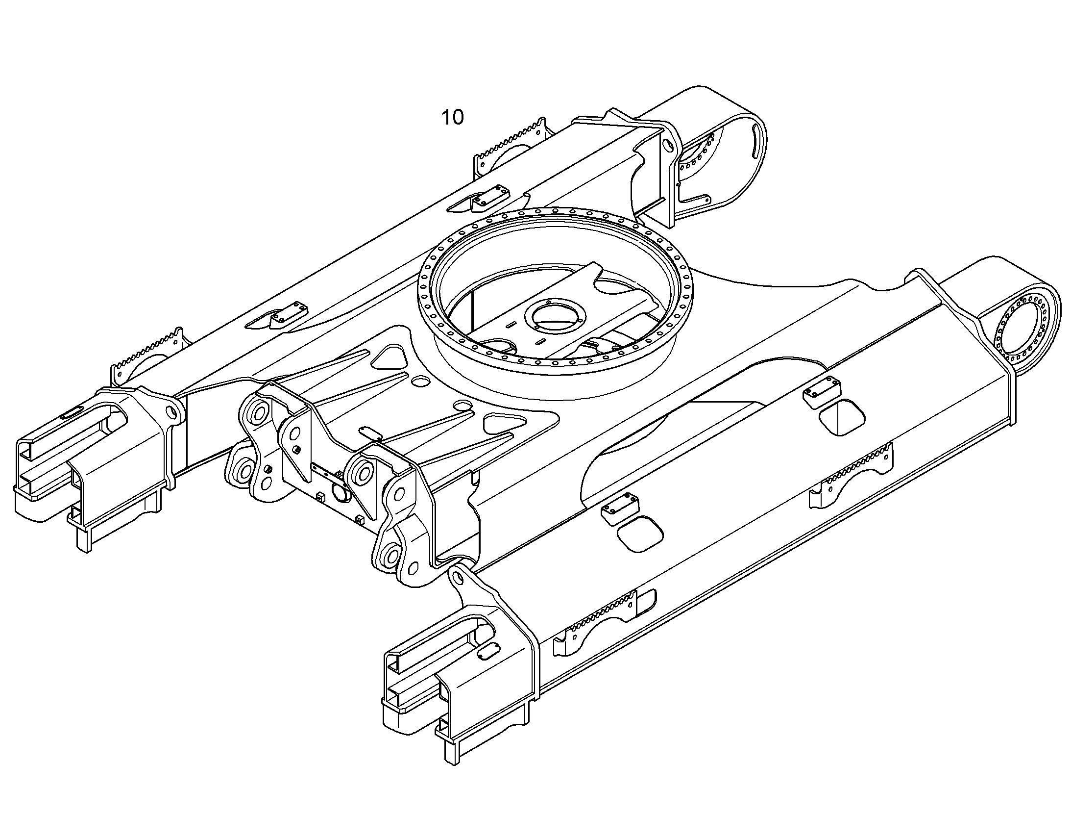 НИЖНЯЯ ТЕЛЕЖКА В СБОРЕ 11733801 LIEBHERR