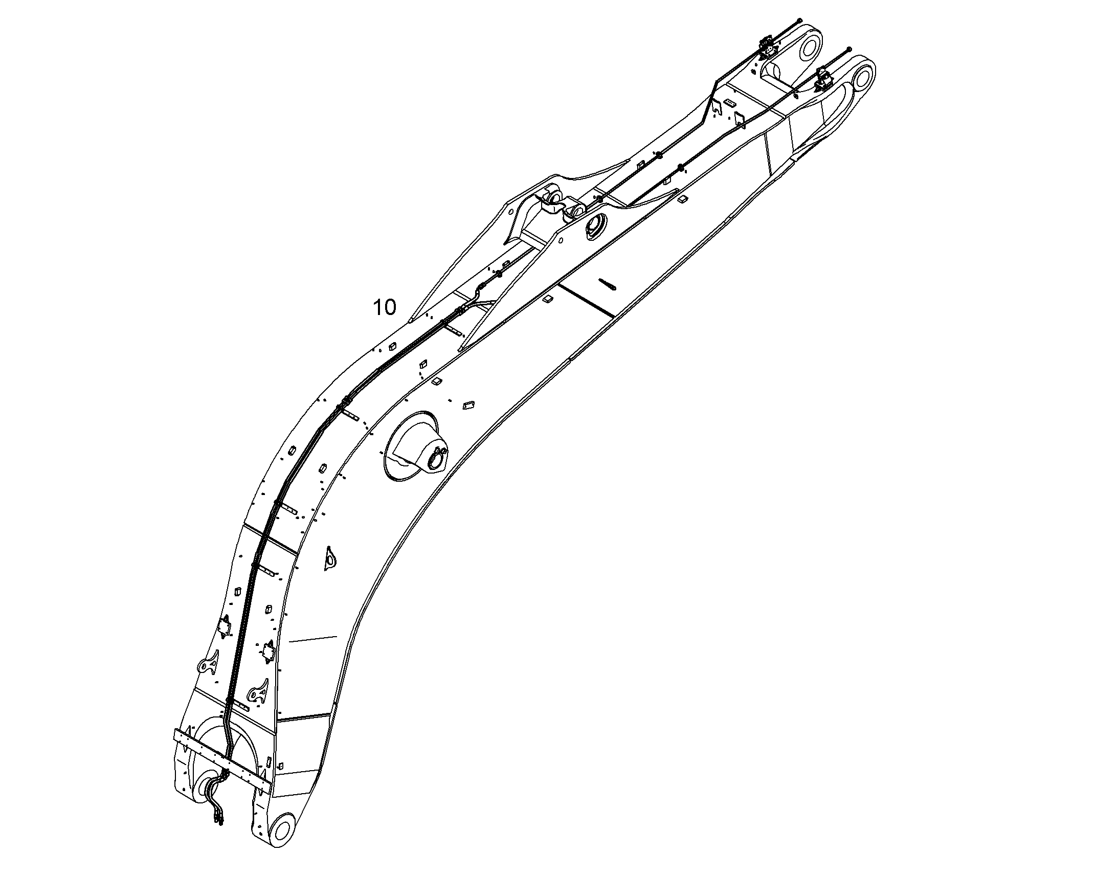 ПРОВОДКА ПРИВОД МЕХ. ПОВОРОТА 10859914 LIEBHERR
