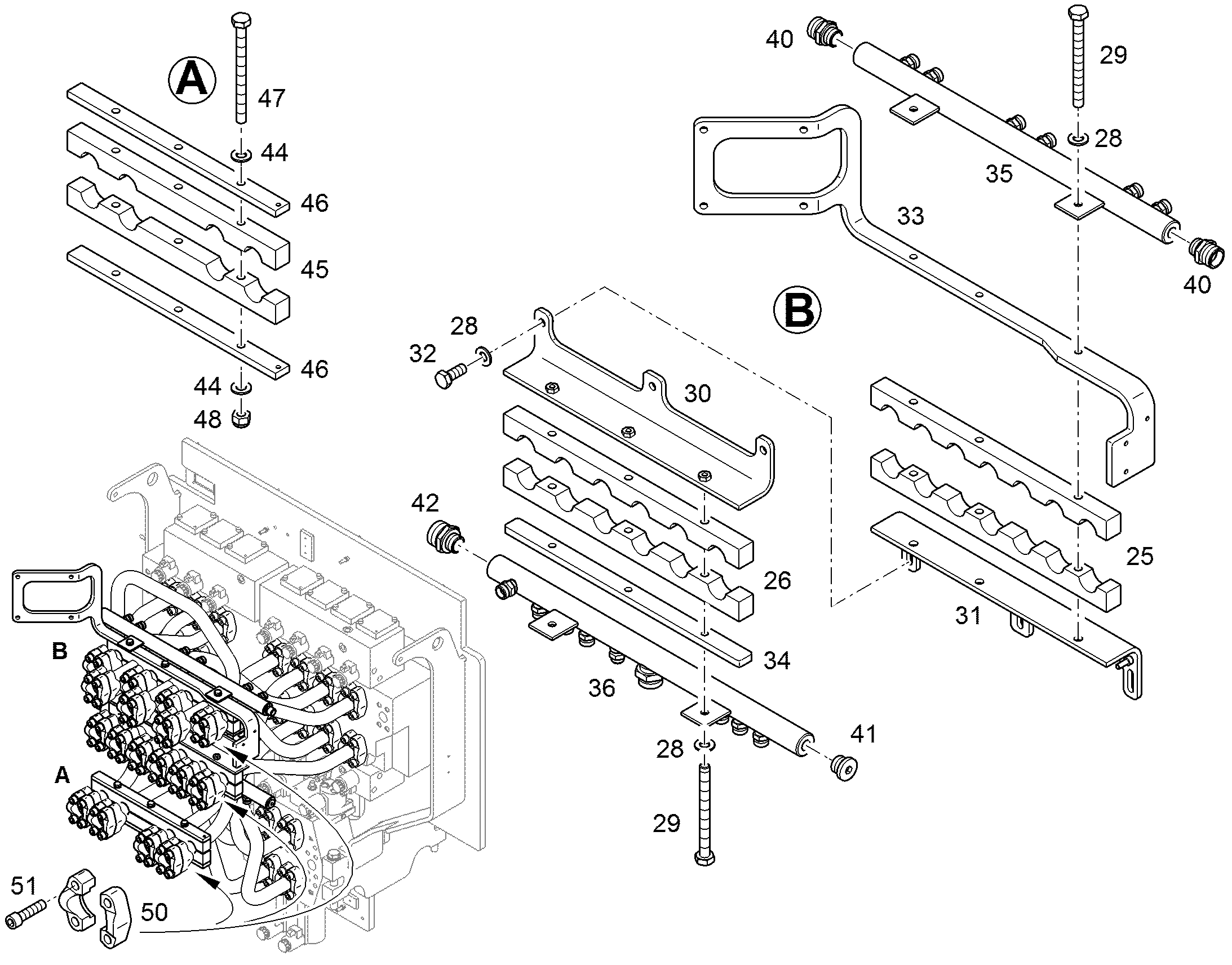 ПОЛУХОМУТИК PE-HD 500 BLACK 10068164 LIEBHERR