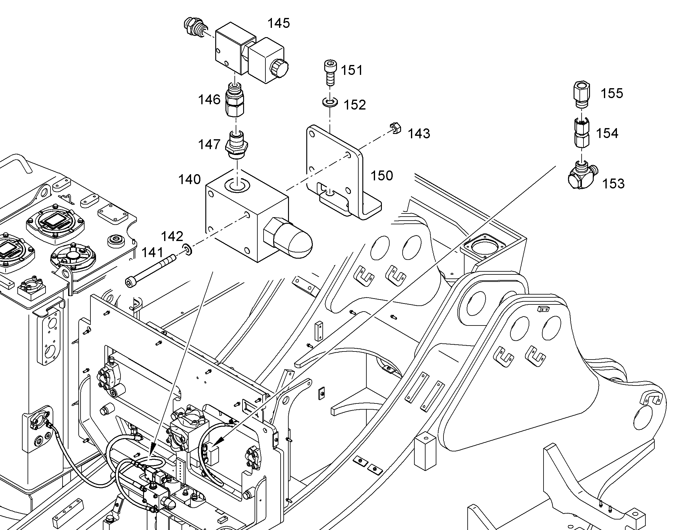 КЛАПАН ХОДОВОЙ 7029773 LIEBHERR