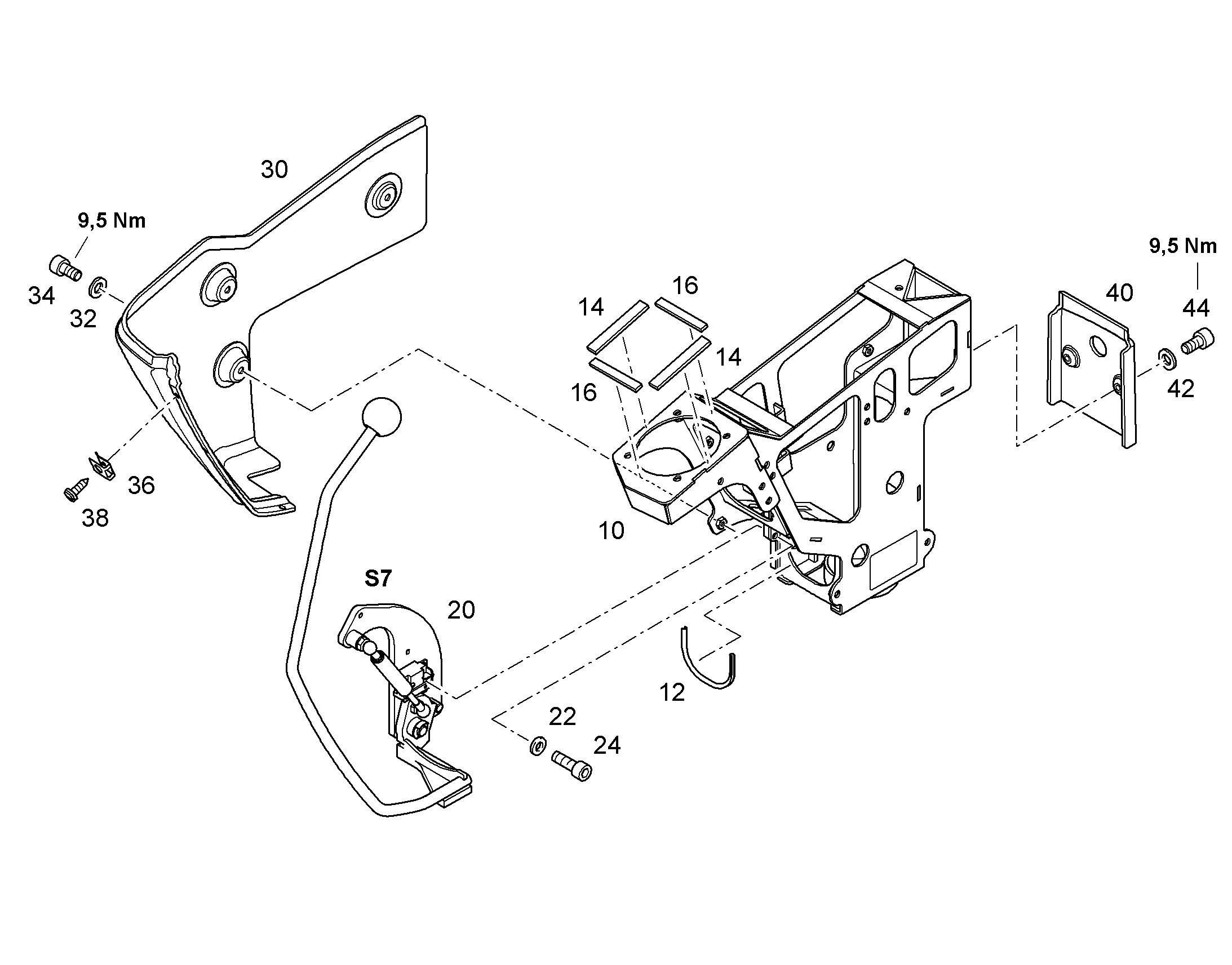 ОПОРА ЛЕВАЯ 10839749 LIEBHERR