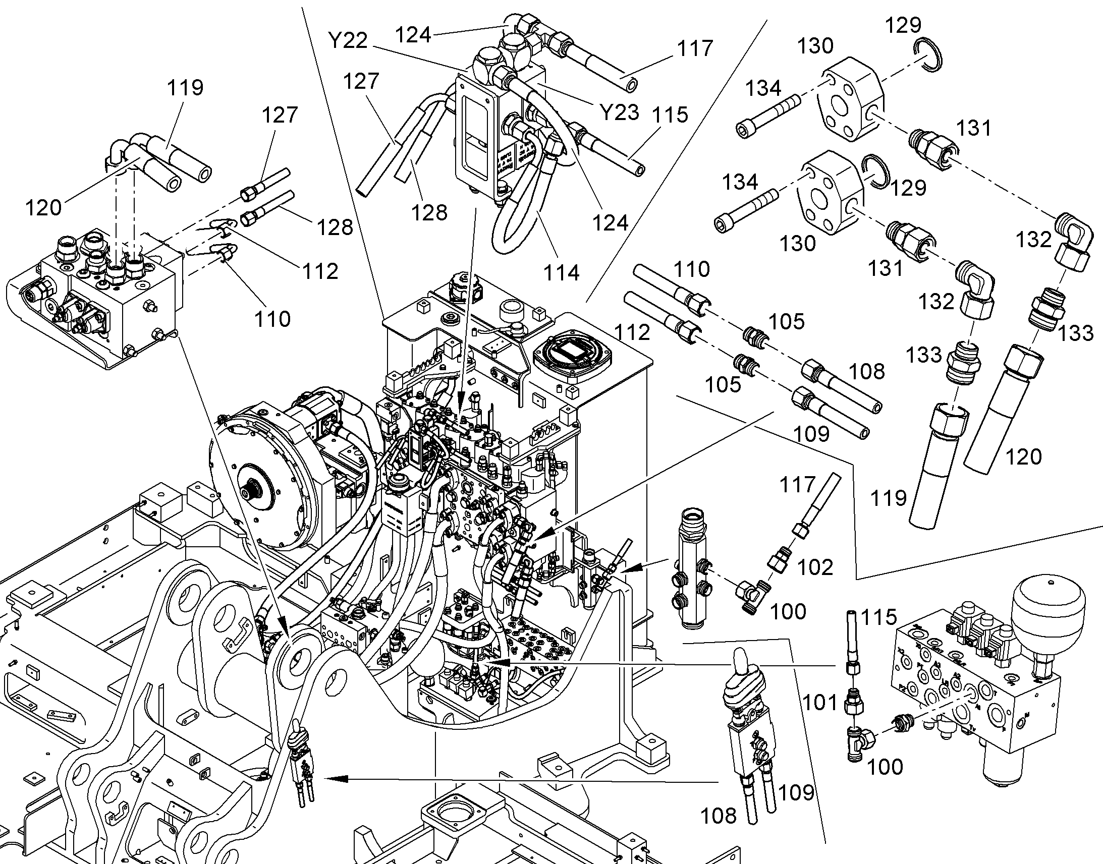 ШЛАНГ УПРАВЛЕНИЯ 10X430 11002687 LIEBHERR