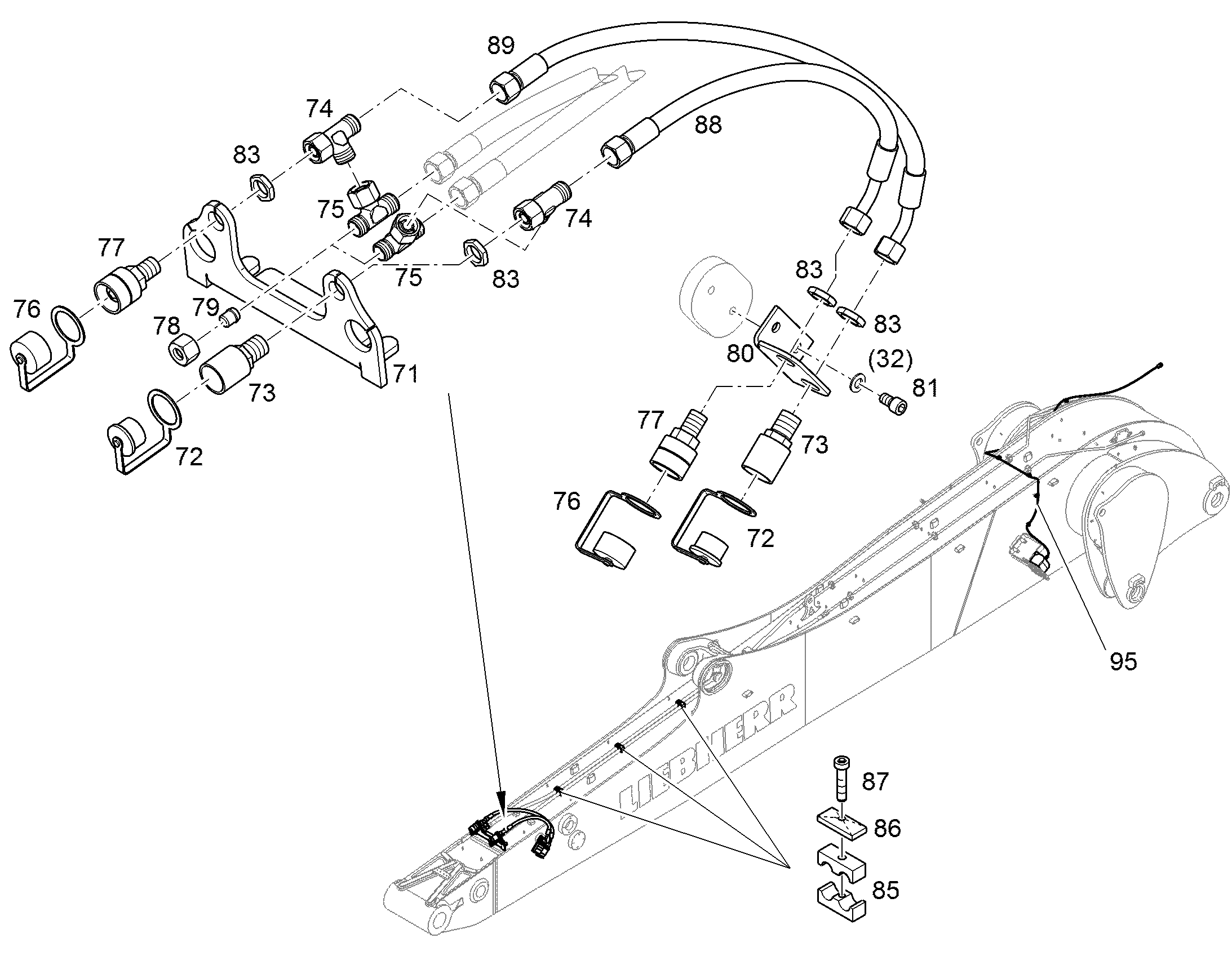 ЭЛЕКТРОУСТАНОВКА МОНОБЛОКА 10089921 LIEBHERR