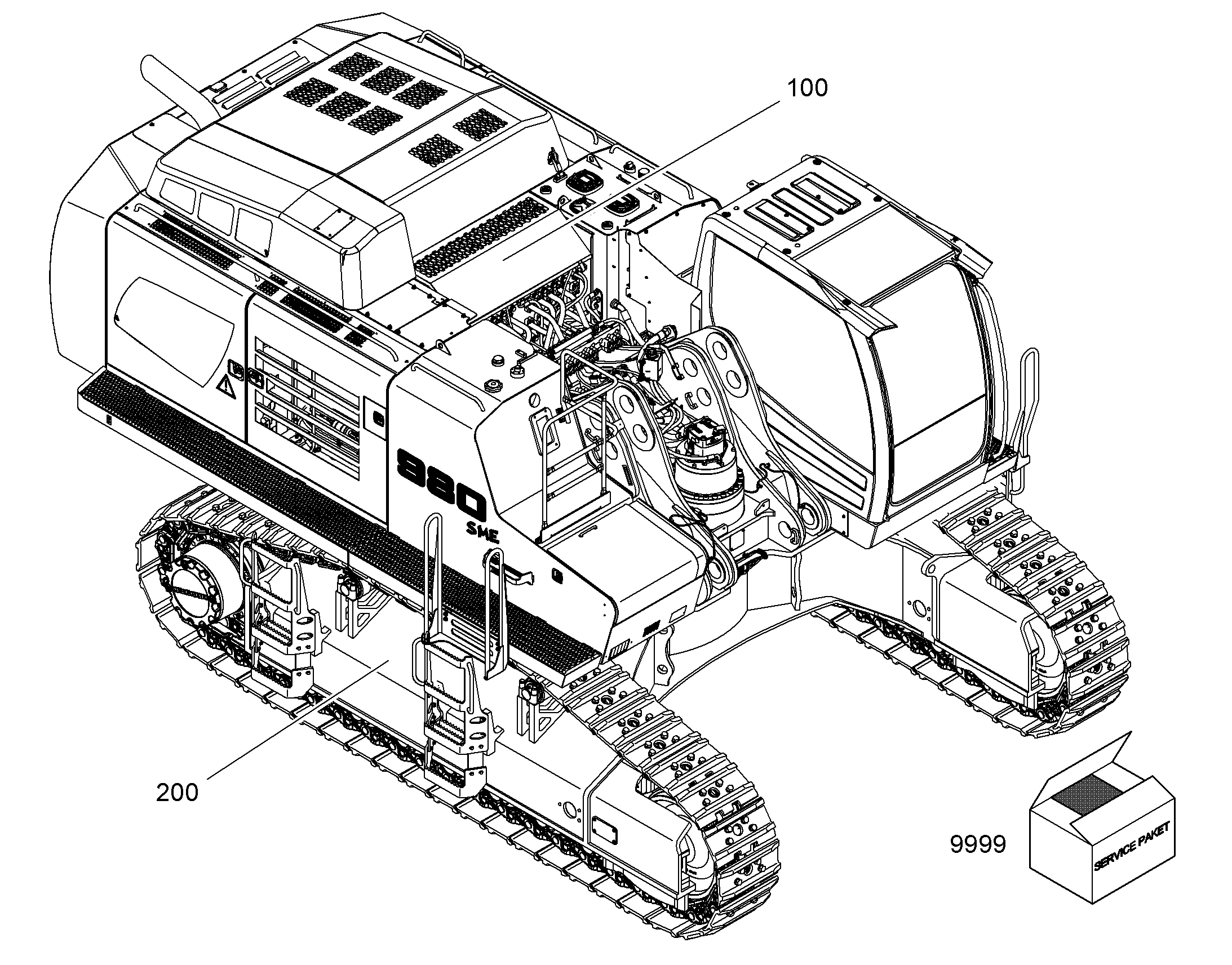 ШАССИ, КОМПЛЕКТ 10840233 LIEBHERR