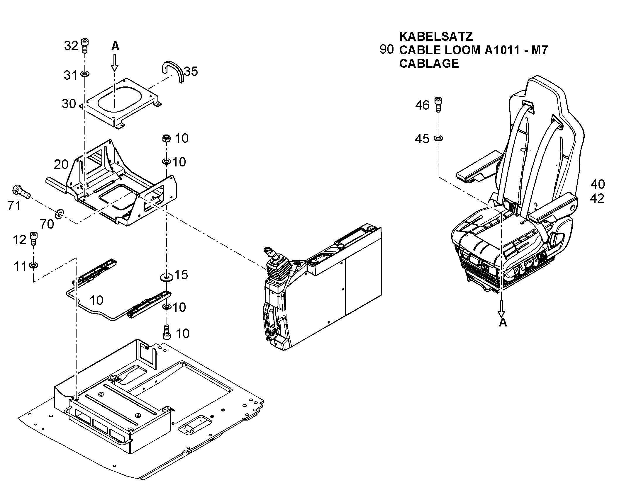 MODIFICATION SEAT ENDSTOP 11457434 LIEBHERR
