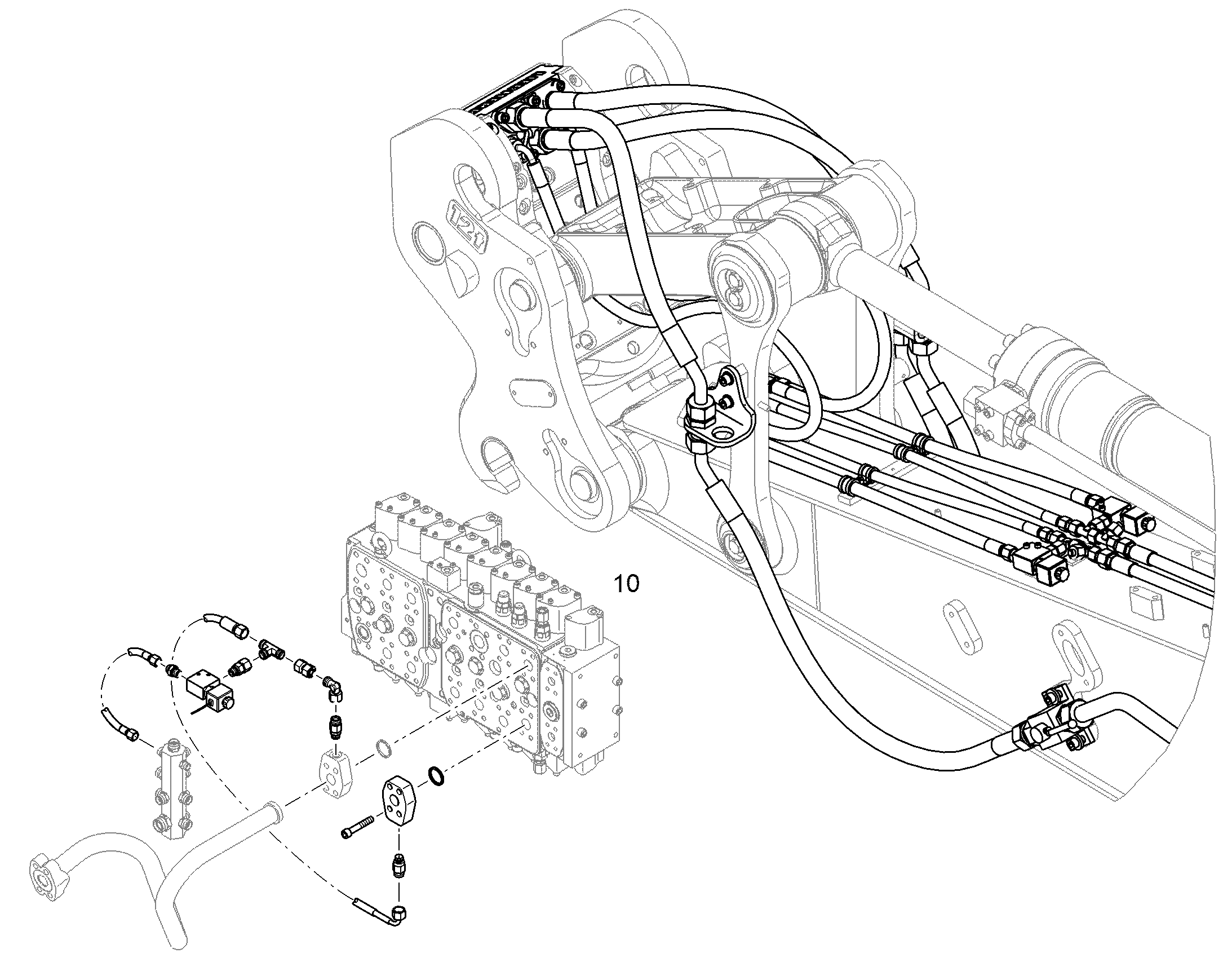 LIKUFIX 48 ДЛЯ РУКОЯТИ КОВША 6,30M 10855659 LIEBHERR