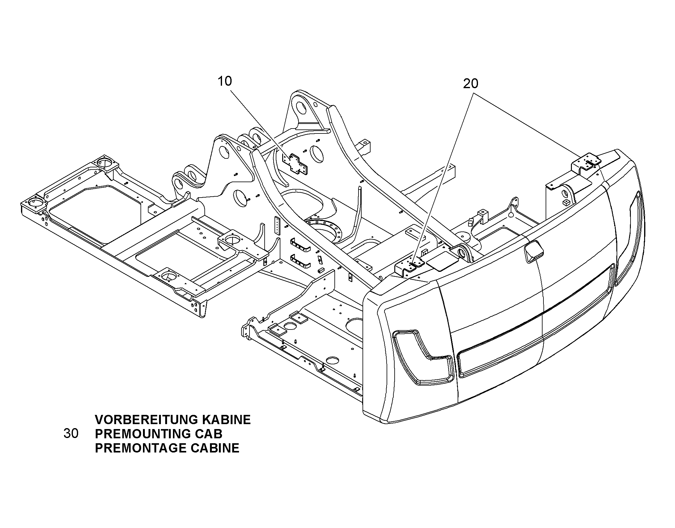 ПОДГОТОВКА КАБИНЫ 10864478 LIEBHERR