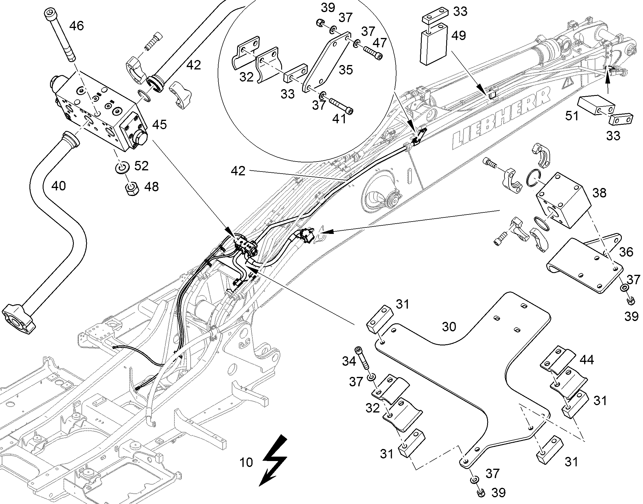 КЛАПАН ХОДОВОЙ 11632137 LIEBHERR