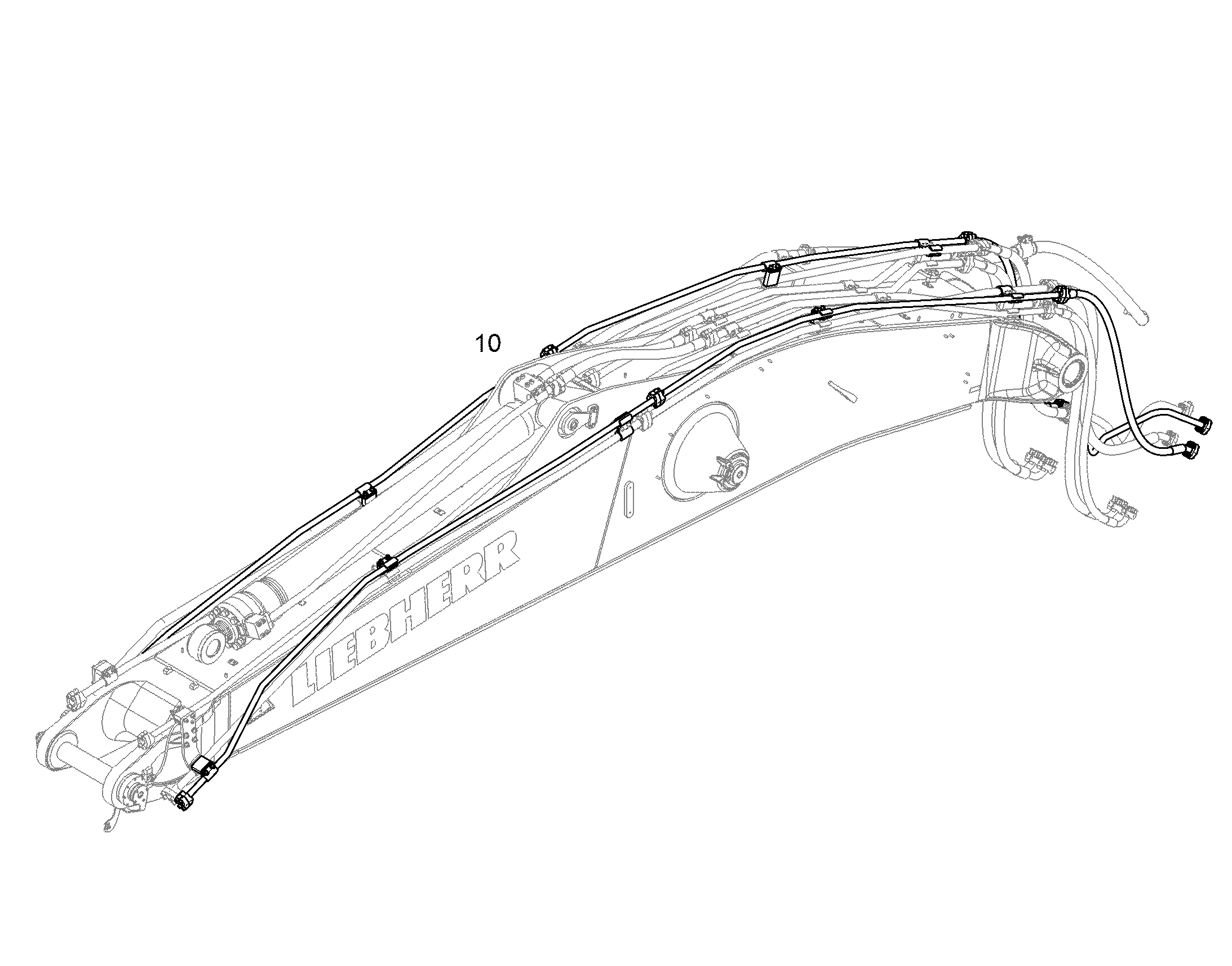 ПРОВОДКА МОНТАЖ AHS 12 11457163 LIEBHERR