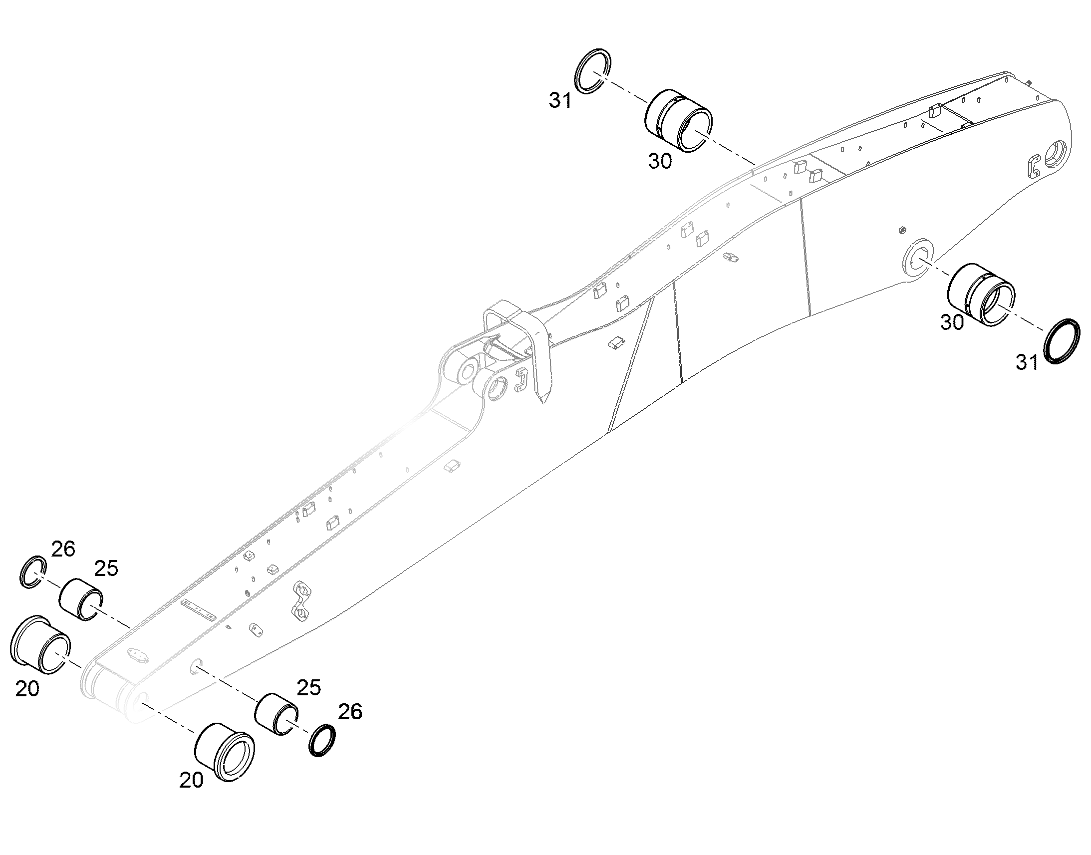СТАЛЬНАЯ ВТУЛКА 90/110X97 10830753 LIEBHERR