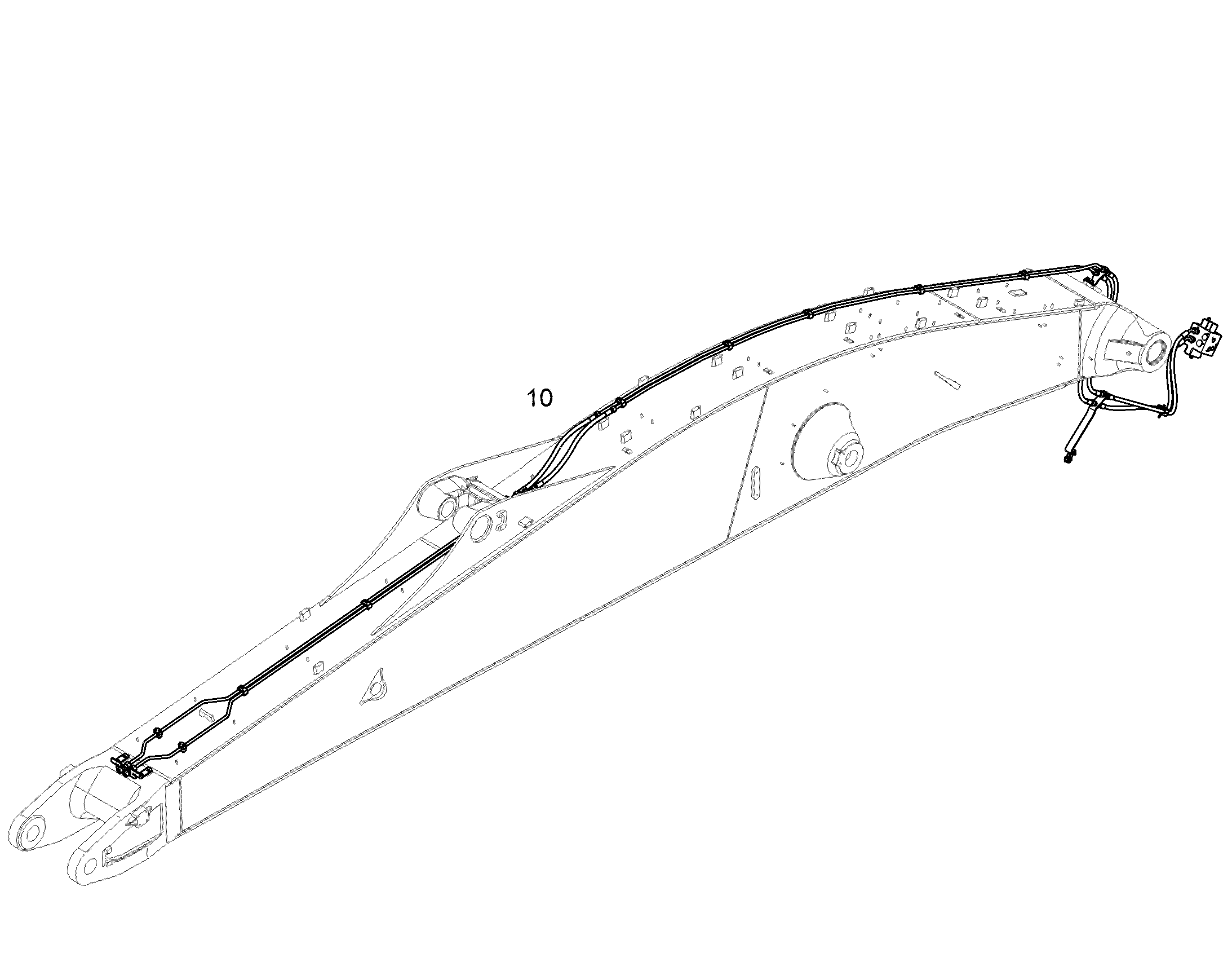ПРОВОДКА ПРИВОД МЕХ. ПОВОРОТА 11456109 LIEBHERR