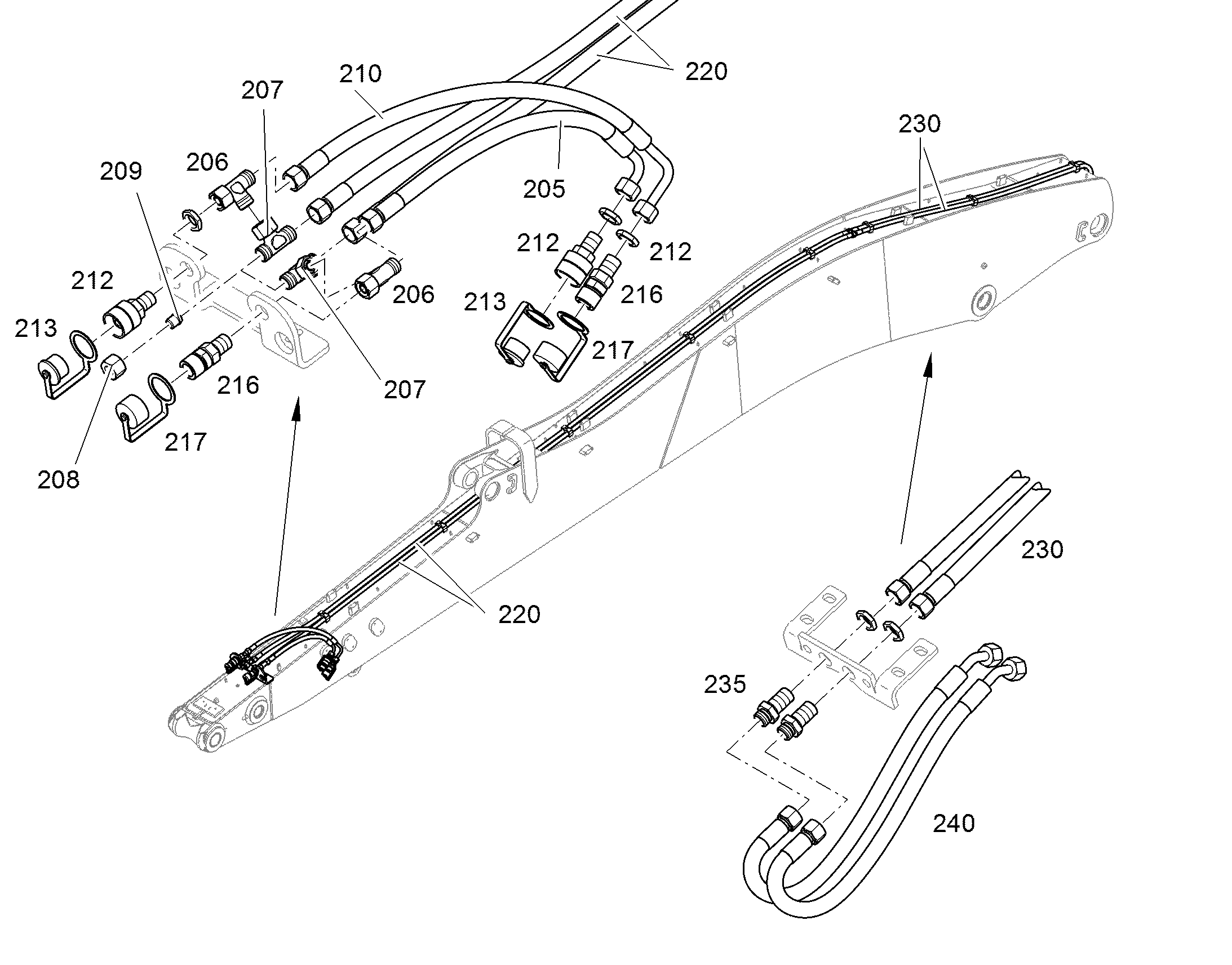 ШЛАНГ 12X540 10010539 LIEBHERR