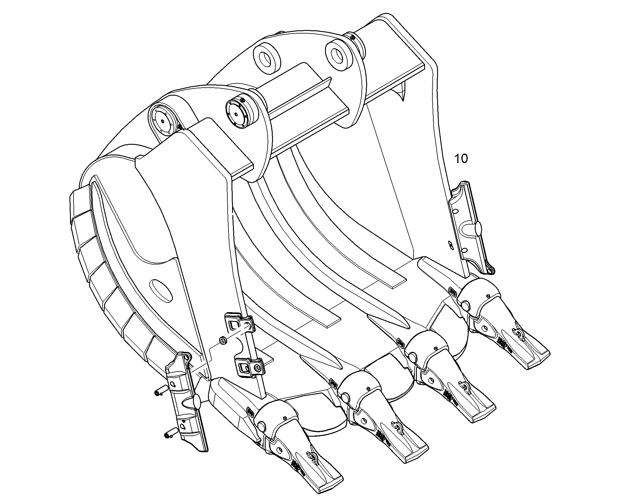 ЛОПАТА ОБРАТНАЯ HDV 11453951 LIEBHERR