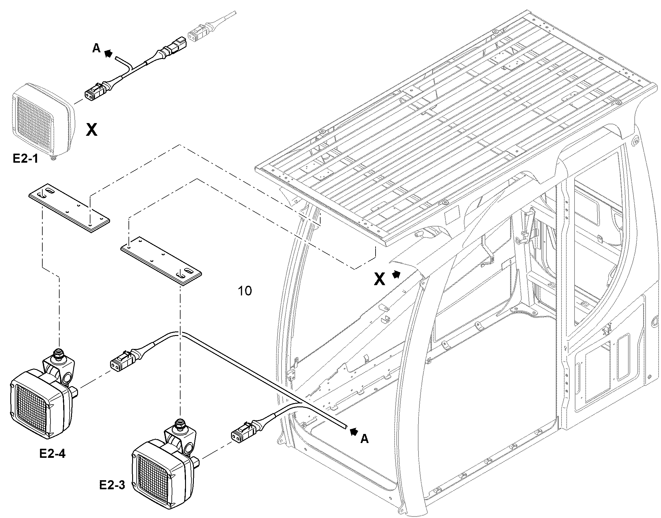 ПРОЖЕКТОР ДОПОЛНИТЕЛЬНЫЙ 11454998 LIEBHERR