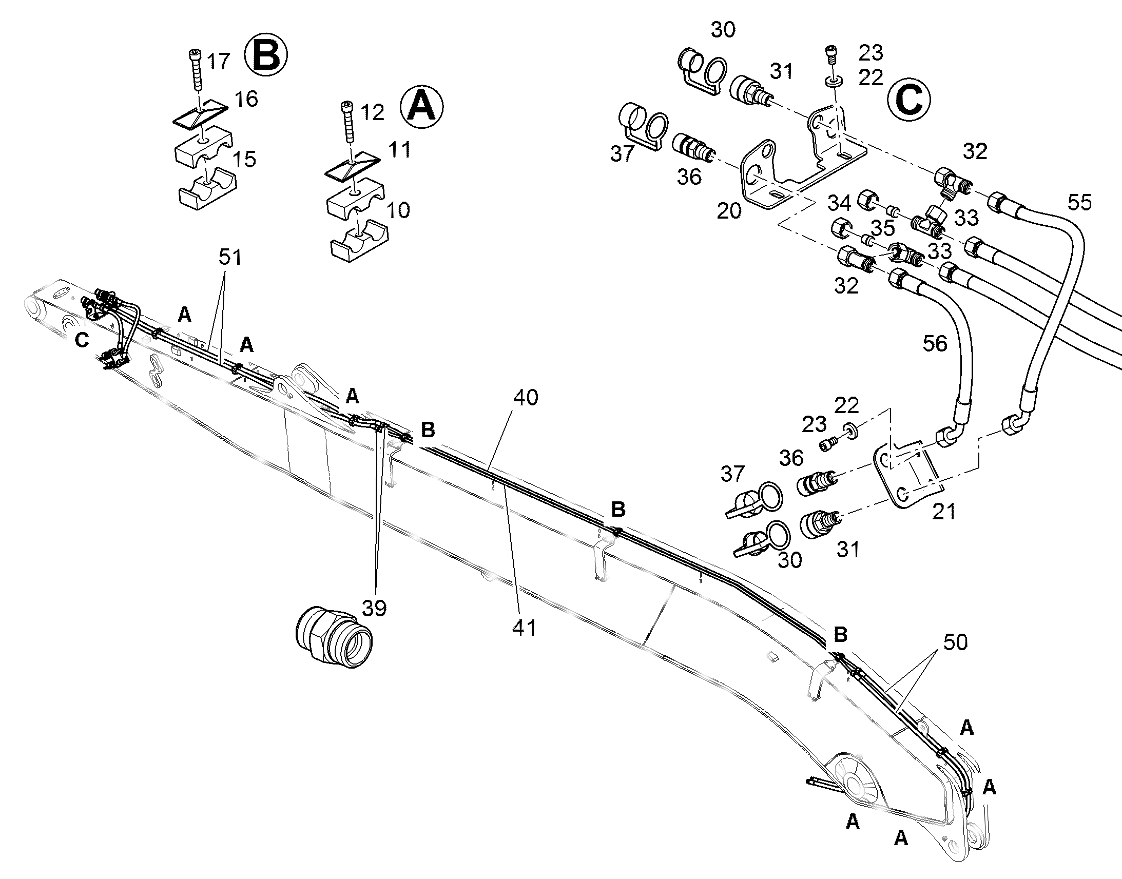 ШЛАНГ 12X2600 10675375 LIEBHERR