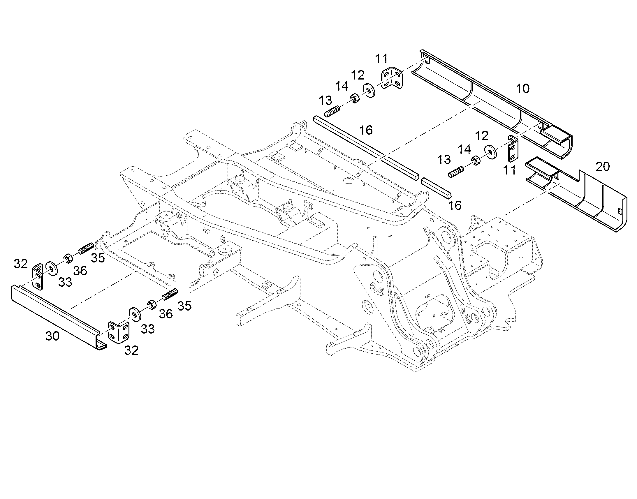 ОБШИВКА ПОВОРОТНОЙ ПЛАТФОРМЫ 10395770 LIEBHERR