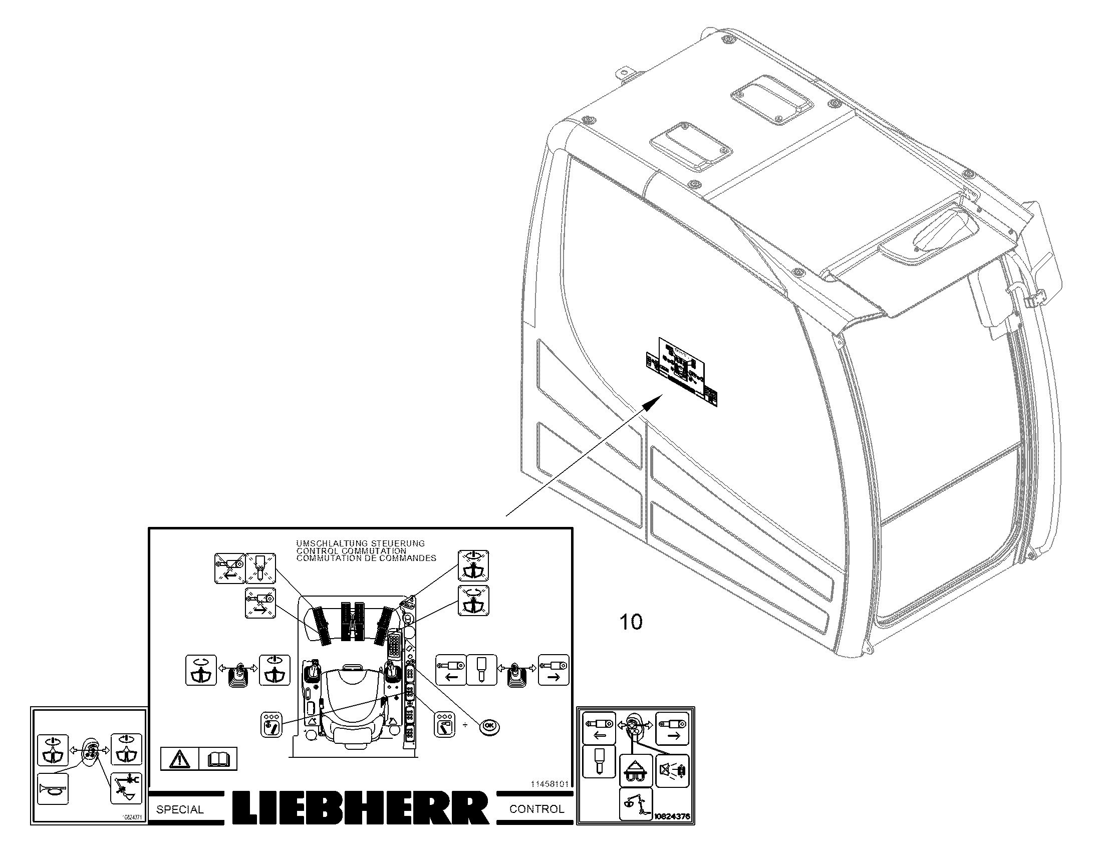КРЕПЛ.КОМП.ПЕРЕОСН.ГИДР.НАТЯЖ. 11457965 LIEBHERR