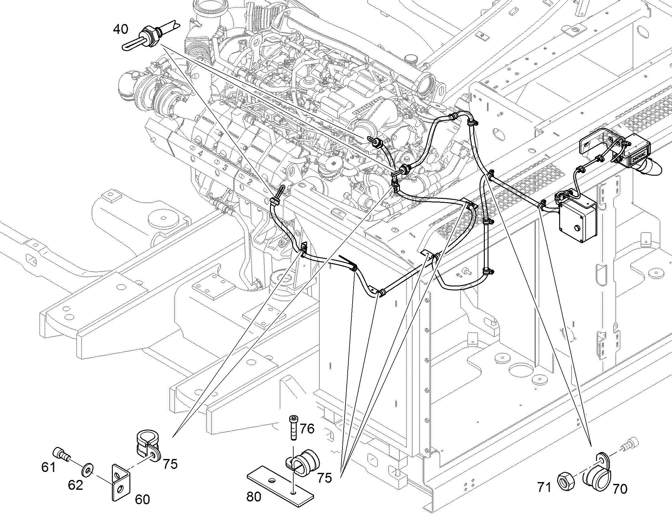 НАГРЕВАТЕЛЬ ПОГРУЖАЕМЫЙ 11457162 LIEBHERR