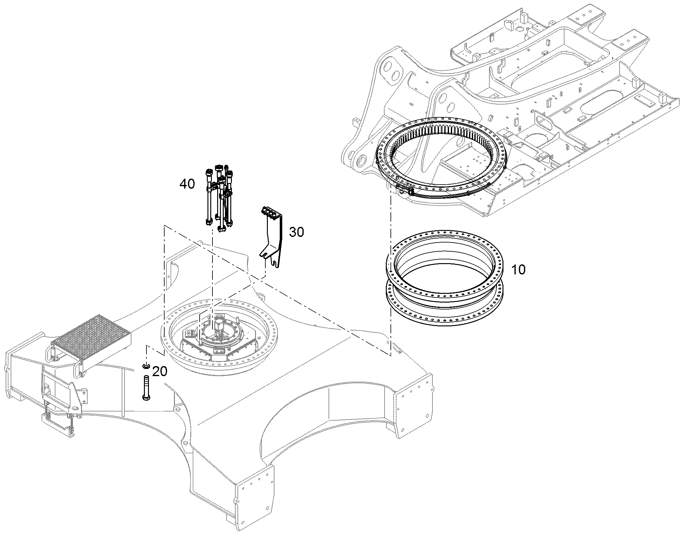 КРЕПЕЖНЫЕ ЧАСТИ БАШНИ 11458560 LIEBHERR