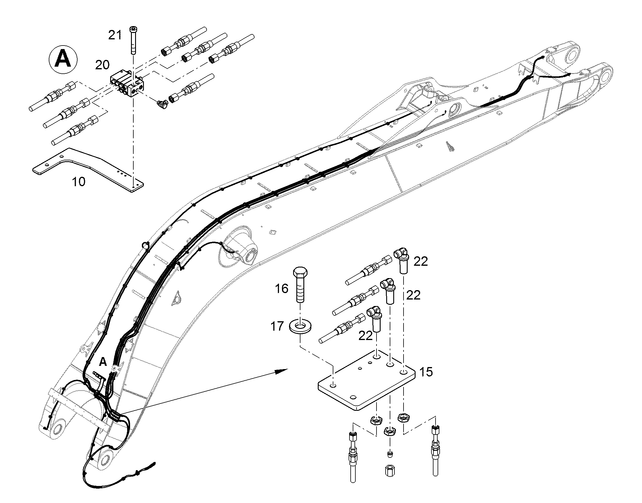 ПРОМЕЖУТОЧНАЯ ПЛАНКА 10824880 LIEBHERR