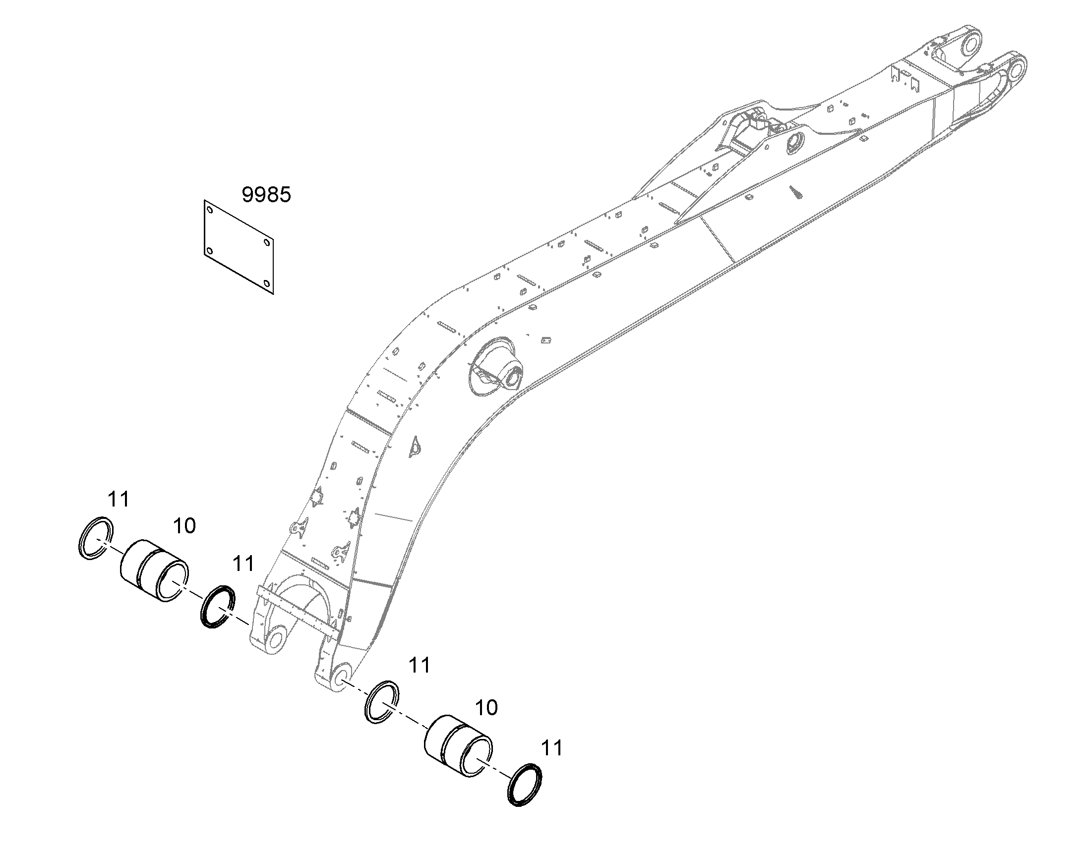 СТАЛЬНАЯ ВТУЛКА 10824303 LIEBHERR