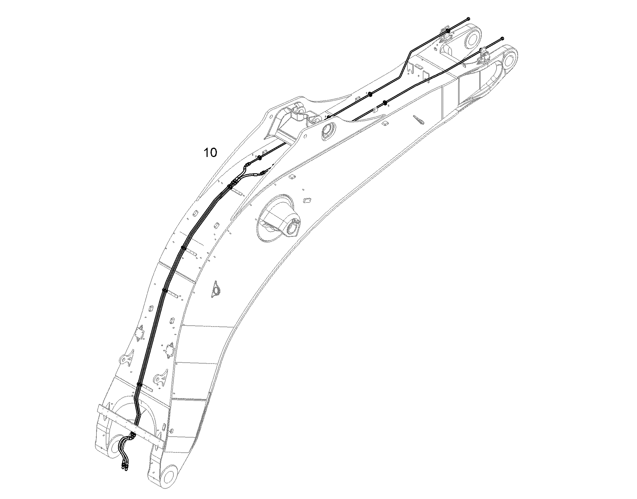 ПРОВОДКА ПРИВОД МЕХ. ПОВОРОТА 10825337 LIEBHERR