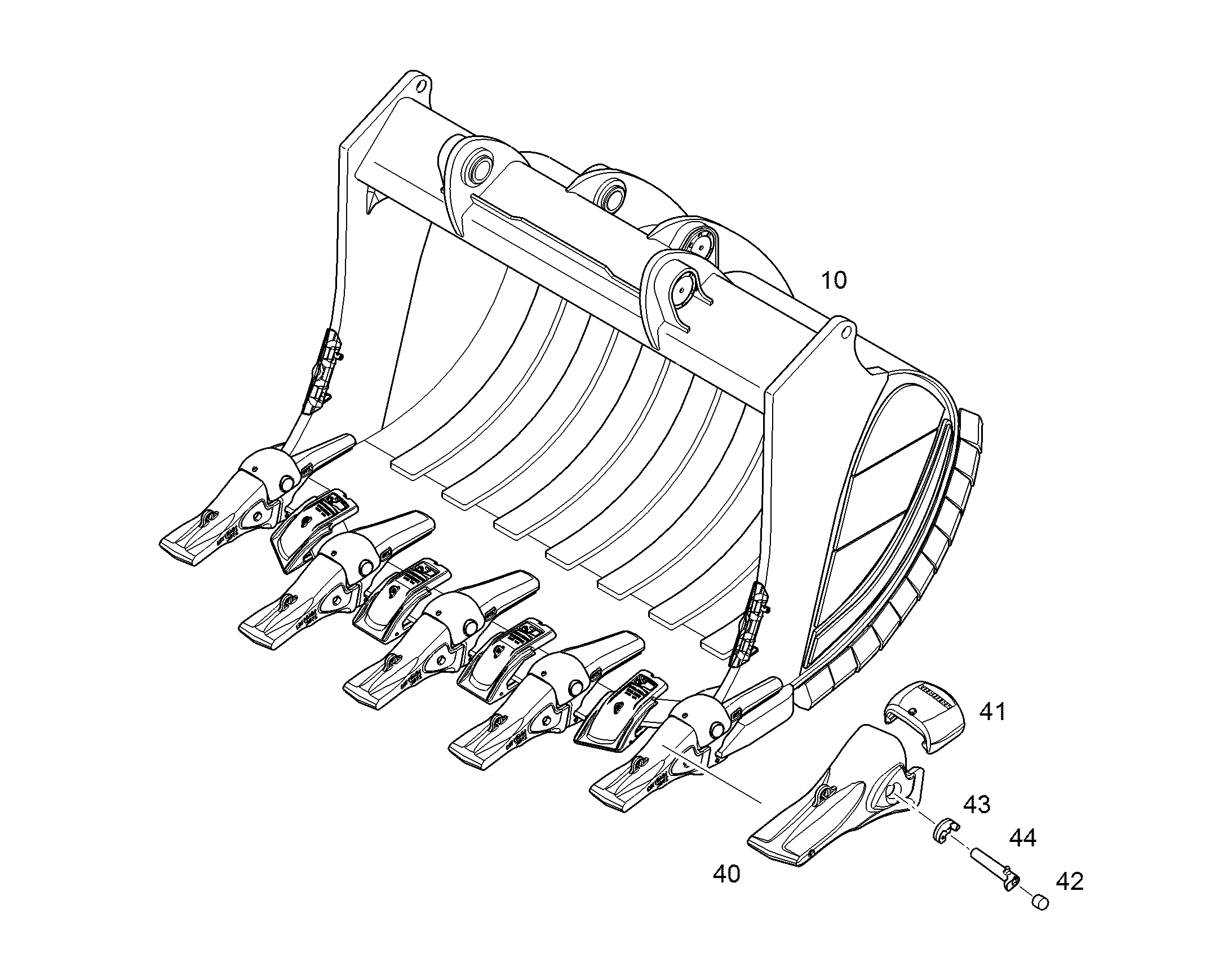 ЛОПАТА ОБРАТНАЯ HDV 11461429 LIEBHERR