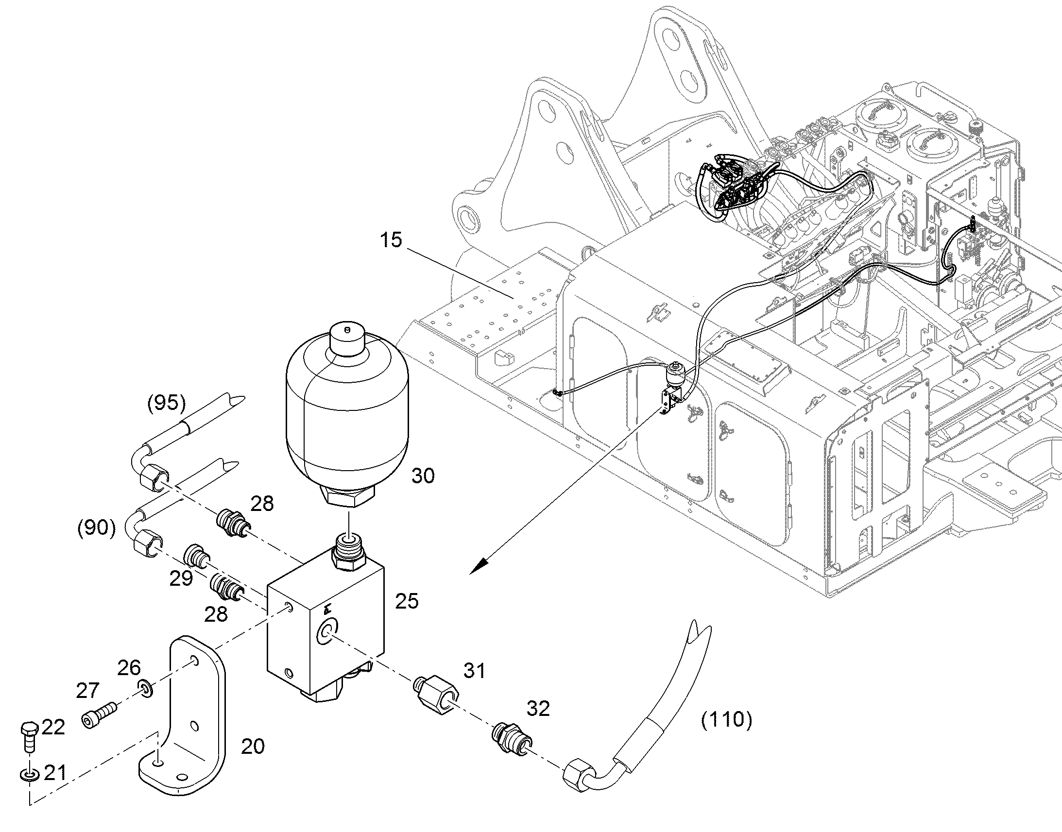 ПЕРЕОБОРУД. ПОВОР. ПЛАТФОРМЫ 10094814 LIEBHERR