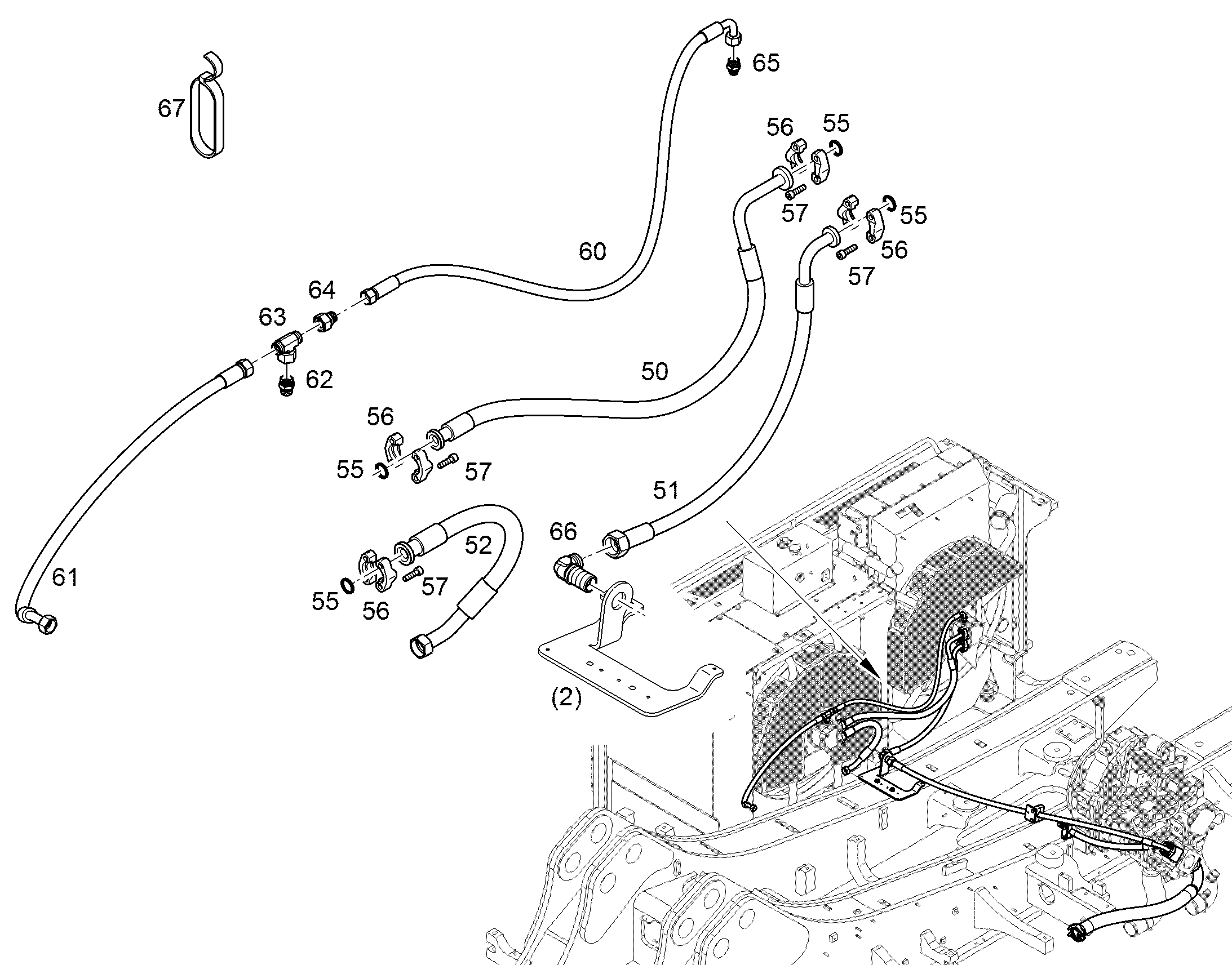 ШЛАНГ 25X900 10289158 LIEBHERR