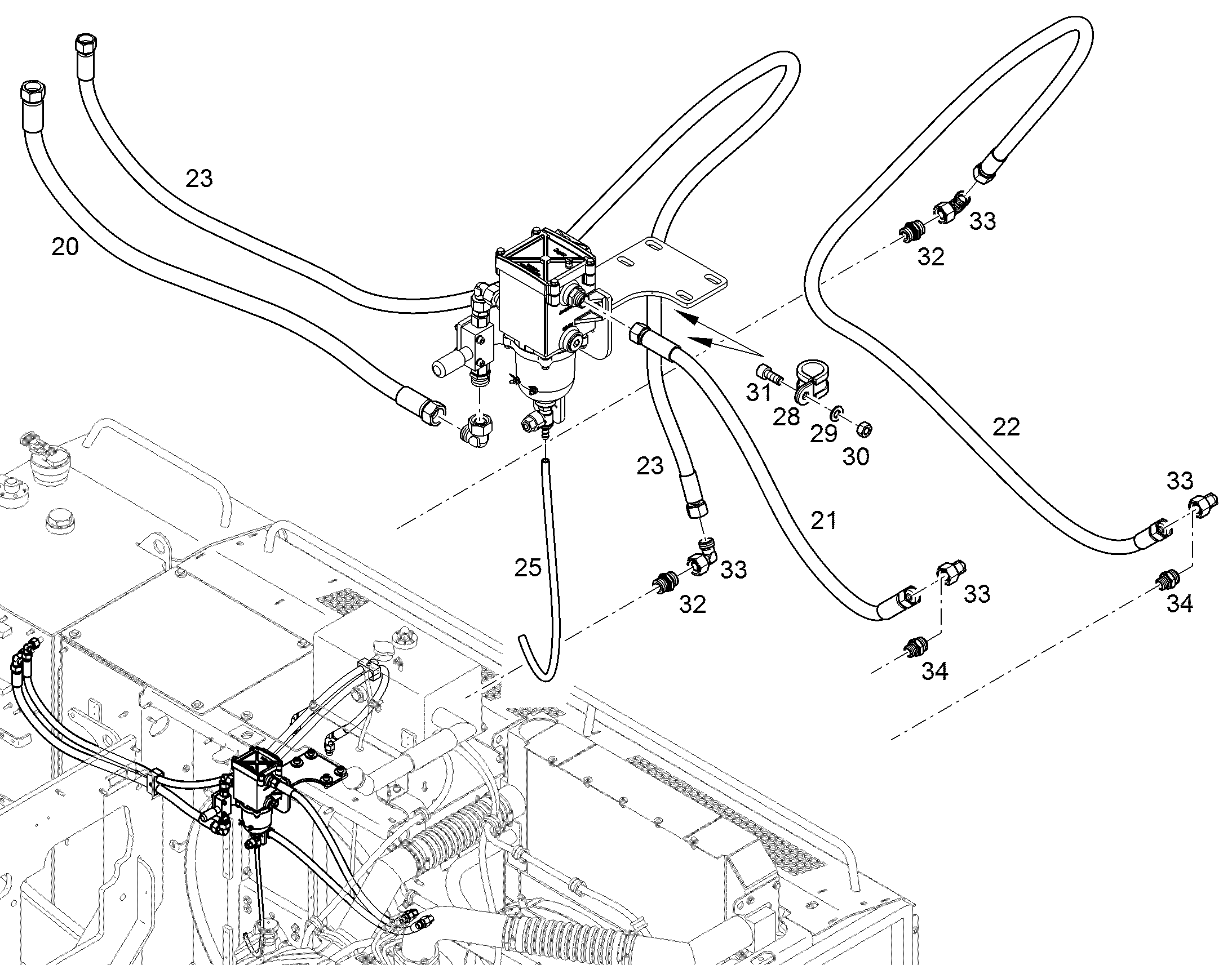 ШЛАНГ ТОПЛИВНЫЙ 12X2100 11493697 LIEBHERR