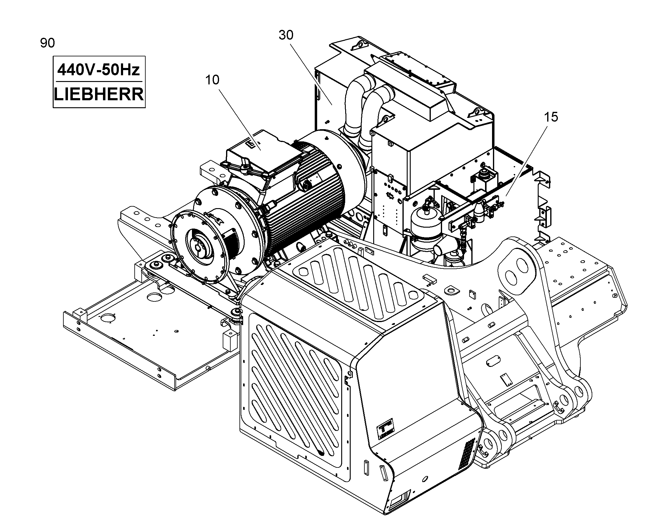 ОБОГРЕВ РАСПРЕДЕЛИТЕЛЬН.ШКАФА 10862630 LIEBHERR