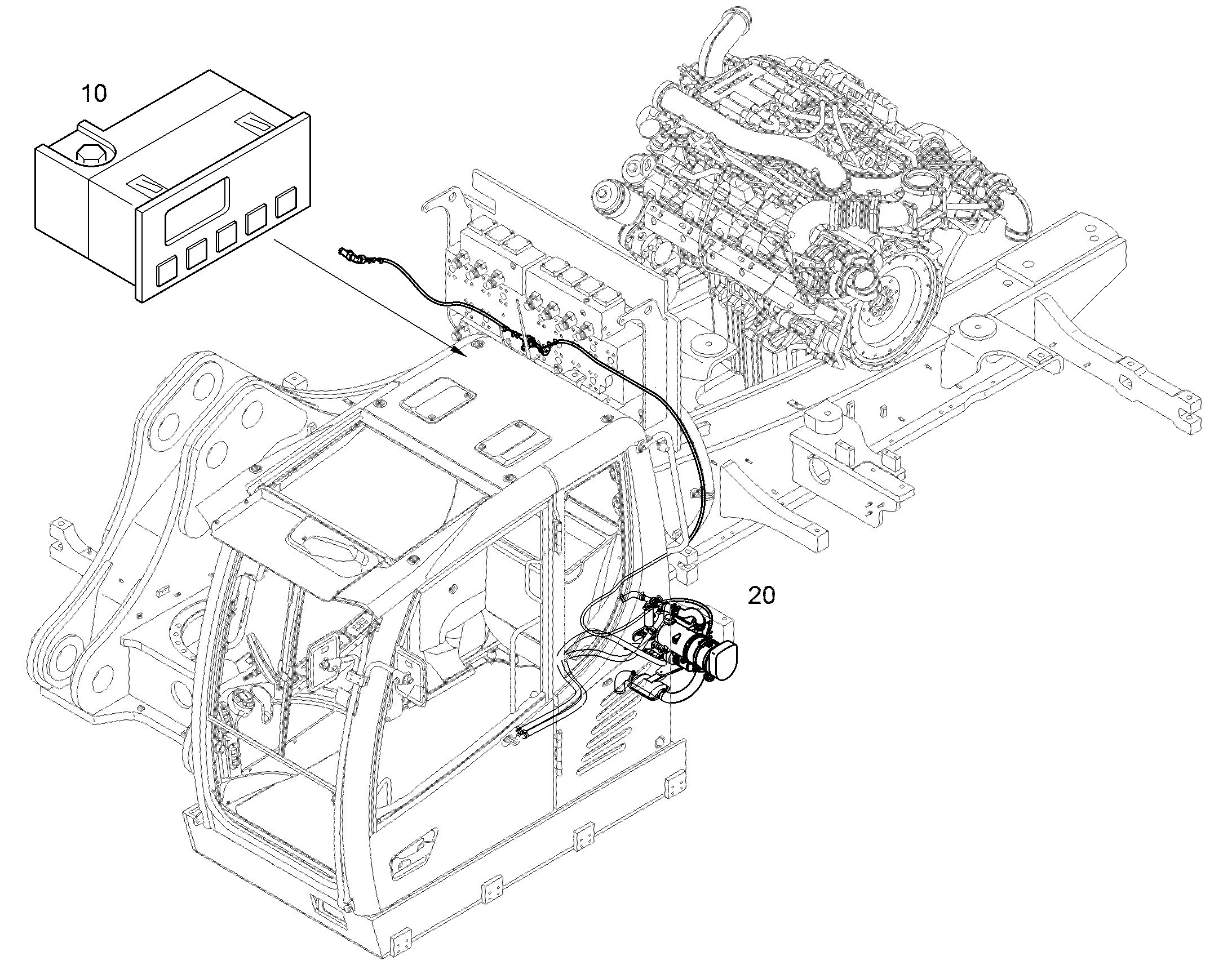 ОТОПЛ.ПРИ НЕРАБ. ДВИГАТЕЛЕ 10854967 LIEBHERR