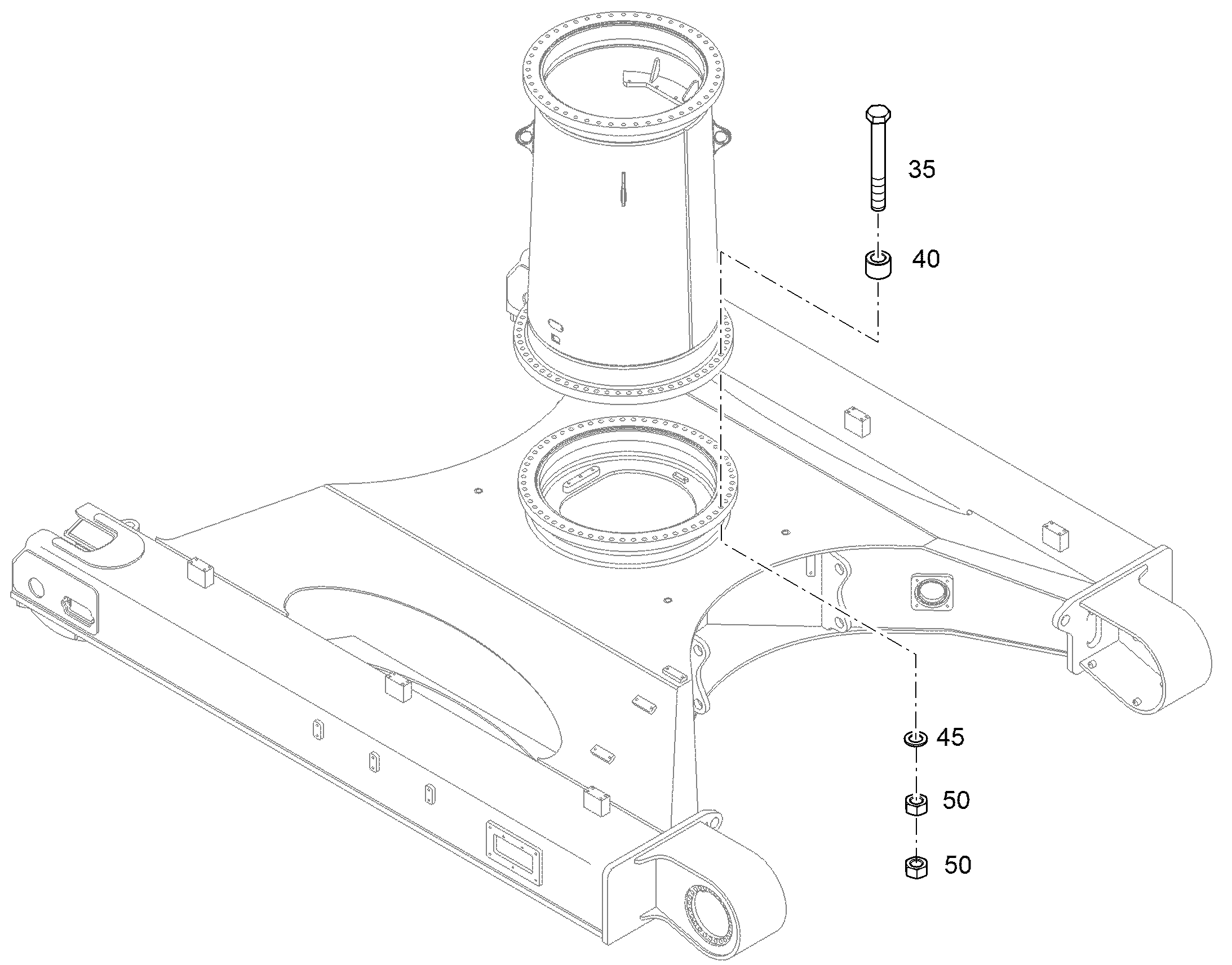 ШЕСТИГРАННАЯ ГАЙКА M27 411505601 LIEBHERR