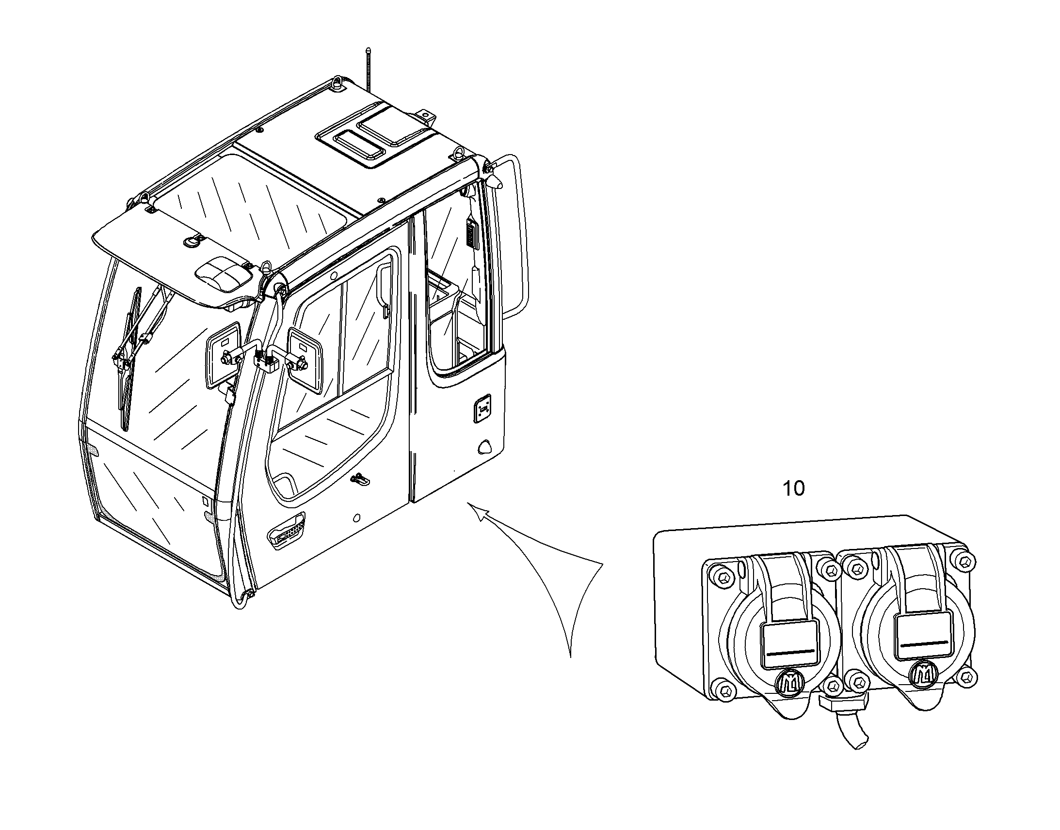 МОНТ.К-Т - ШТЕКЕР Д.ОБСЛ. 220V 50HZ 11456498 LIEBHERR
