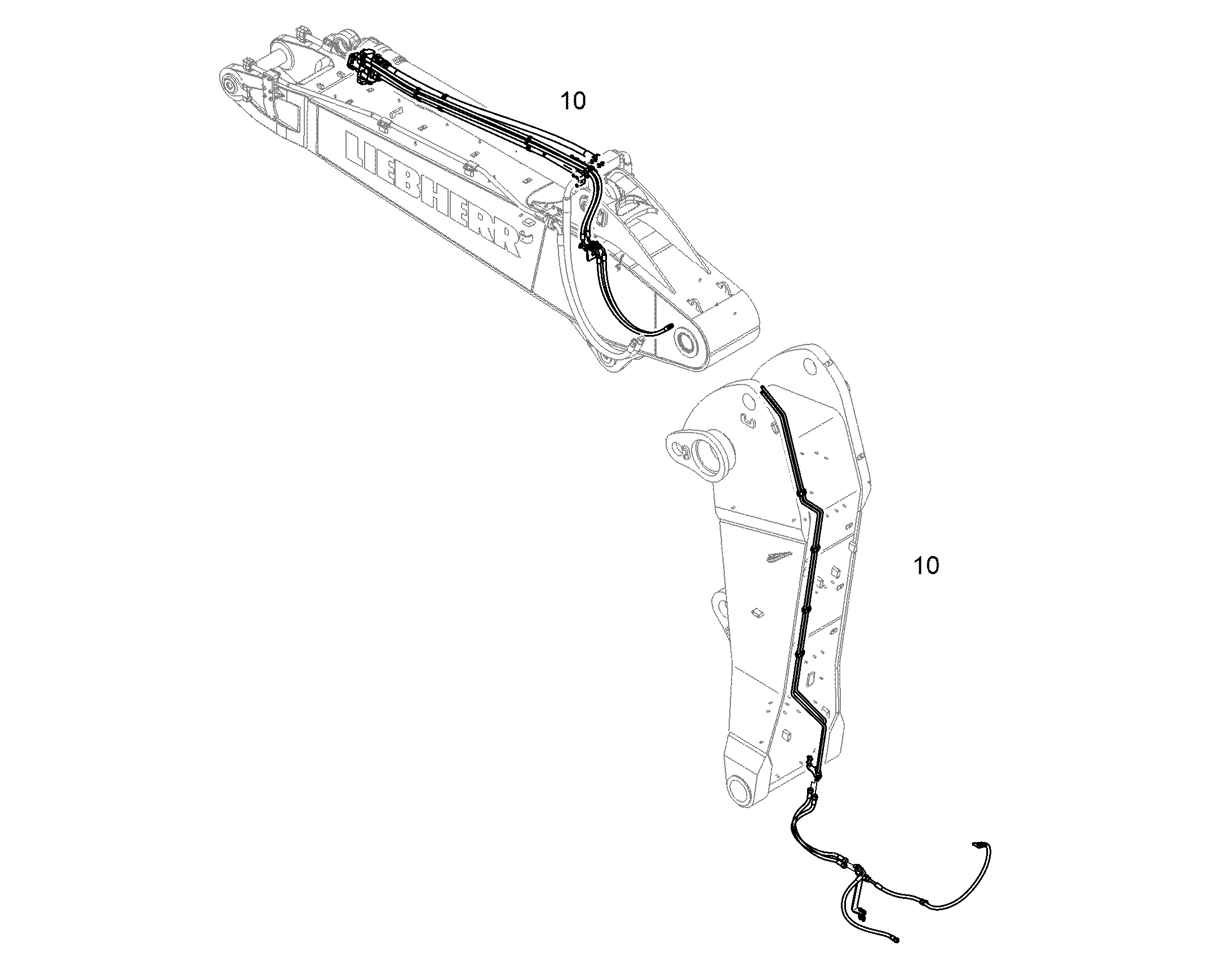 ЗАЩ.ТРУБЫ ЦИЛ.РУК. 10861748 LIEBHERR