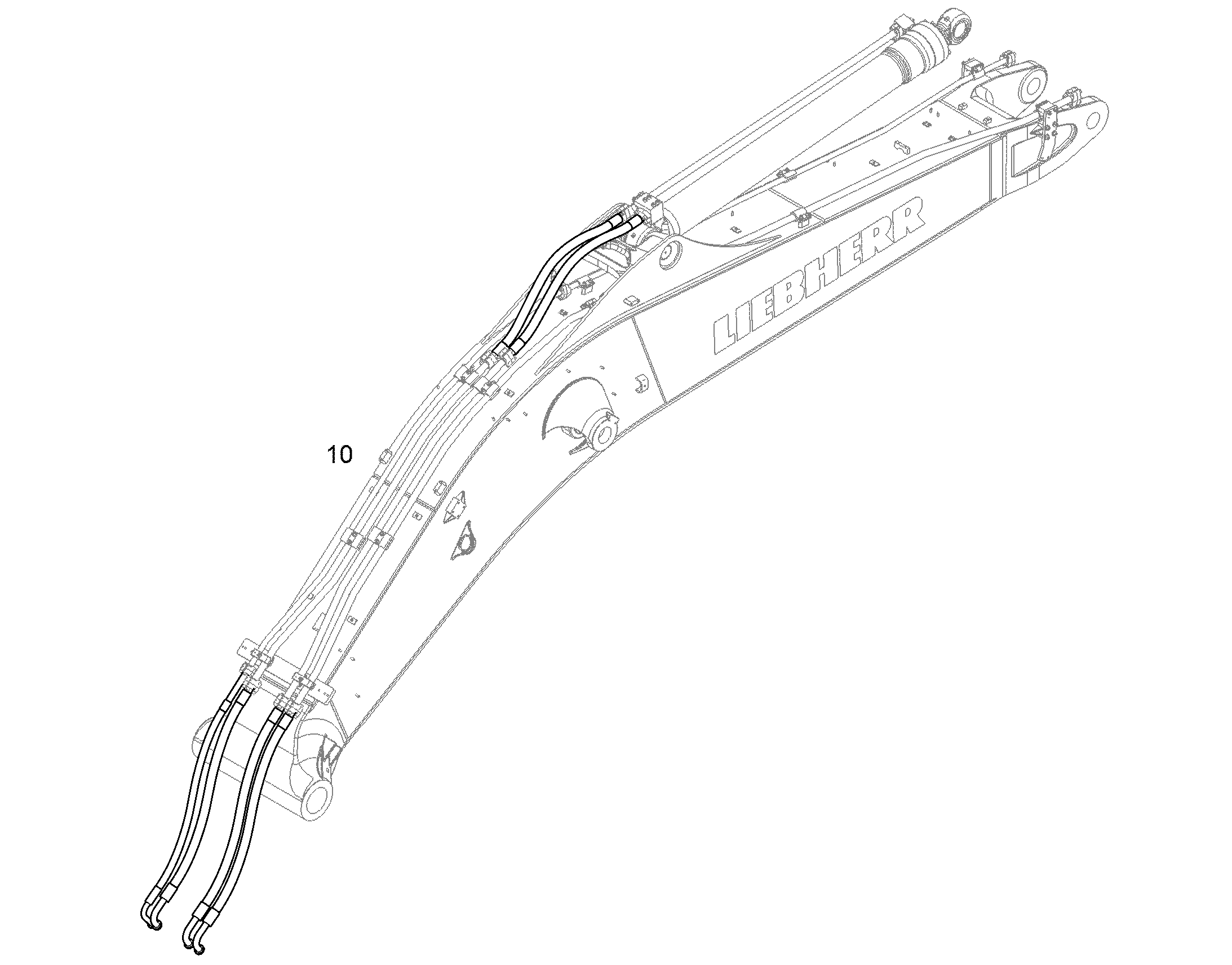 РЕКОНСТР.- ОДНОКОРП.СТРЕЛА 10856588 LIEBHERR