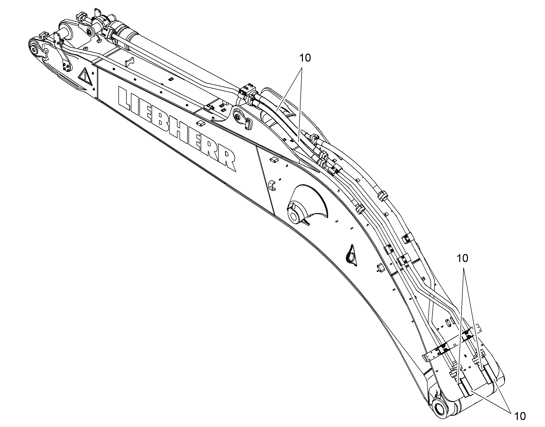 РЕКОНСТР.- ОДНОКОРП.СТРЕЛА 10856598 LIEBHERR