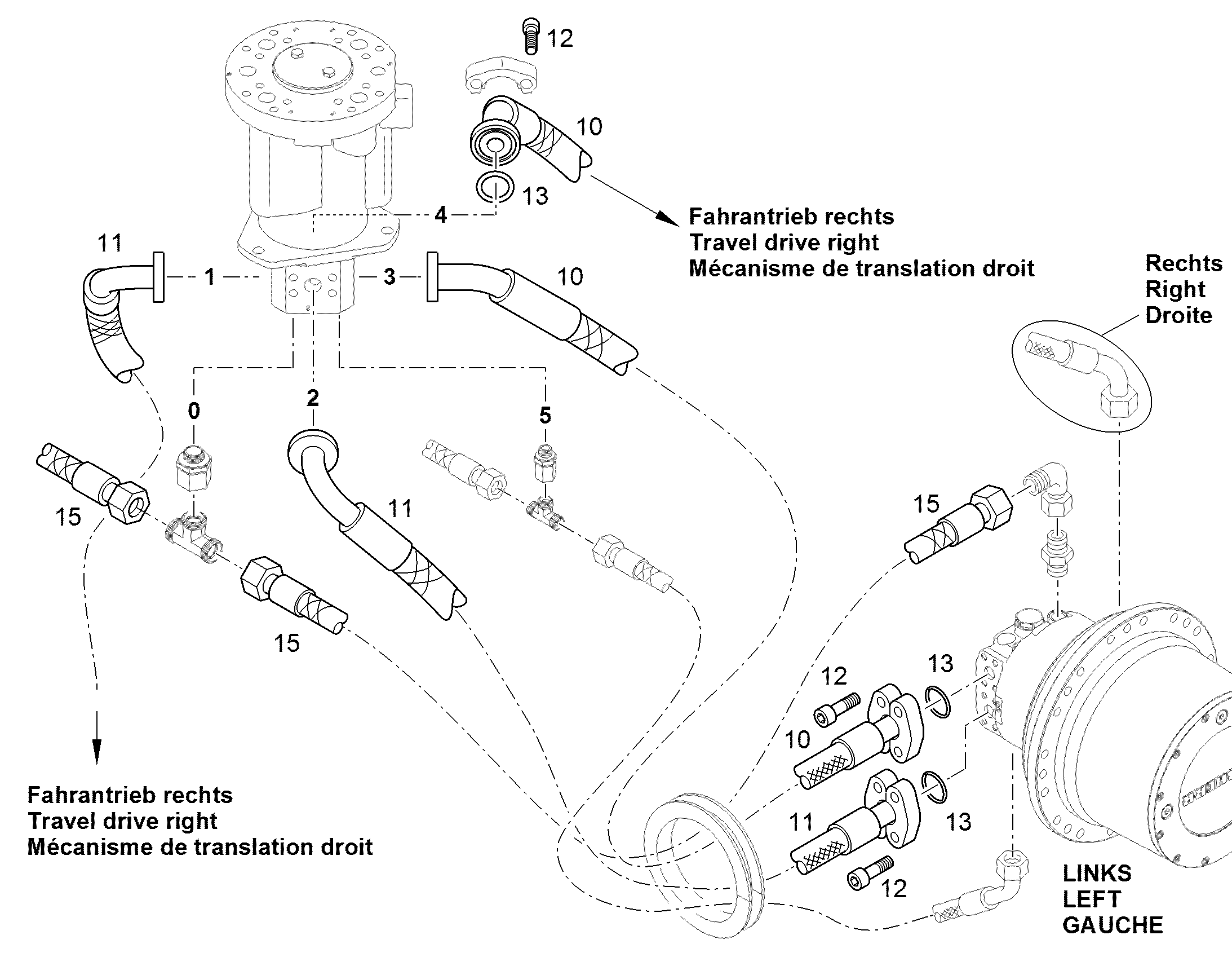 ШЛАНГ 25X2000 5615118 LIEBHERR