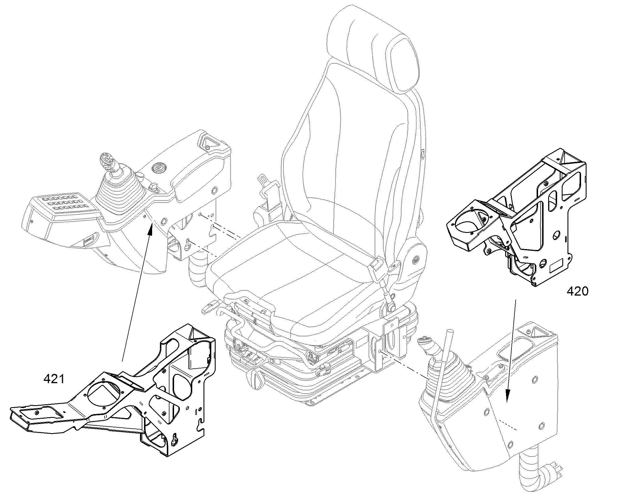 MODIFICAT.CONTROL BRACKET LEFT 10829419 LIEBHERR