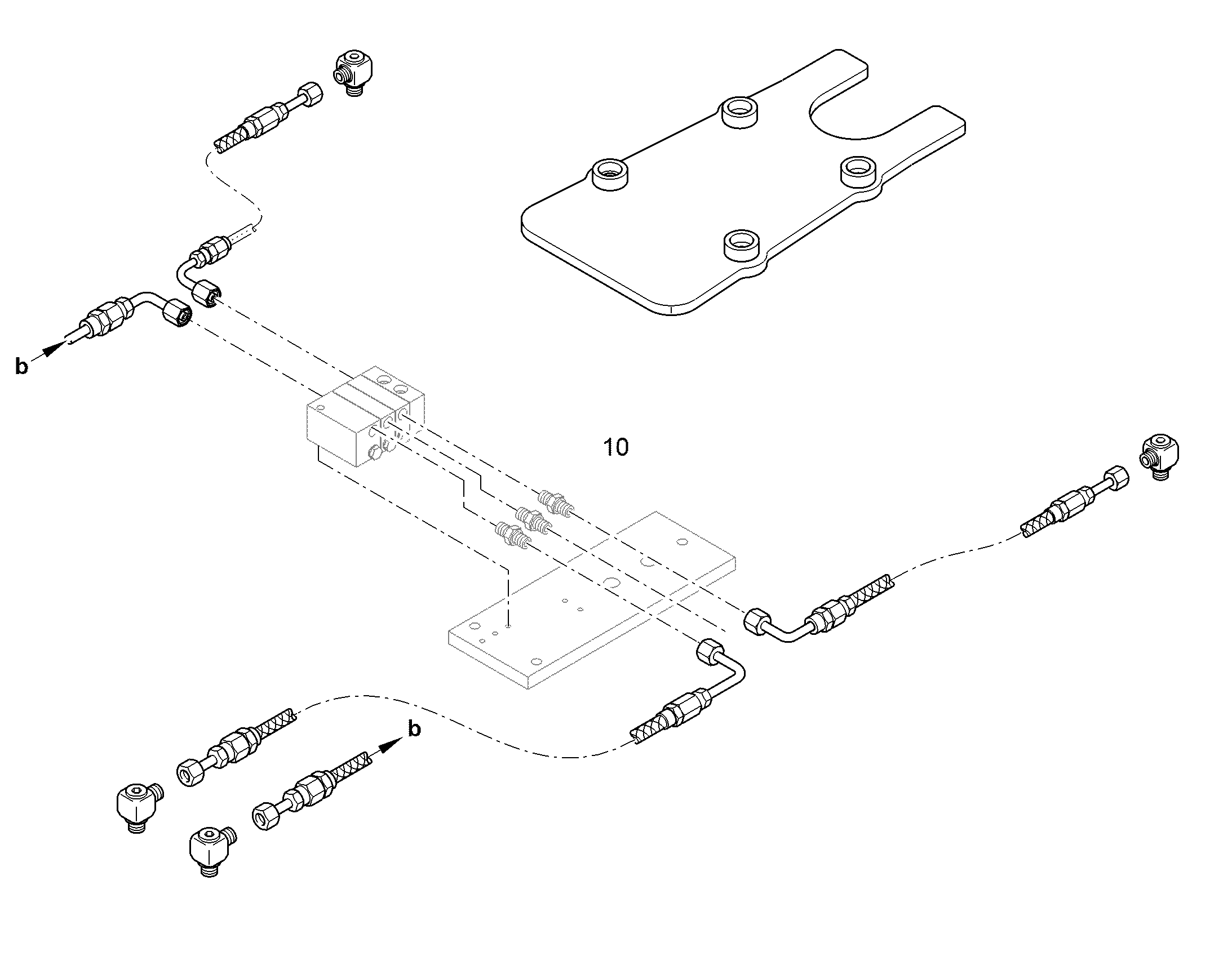 СМАЗОЧНЫЕ ЛИНИИ ДЛЯ НАКЛАДОК 10340879 LIEBHERR