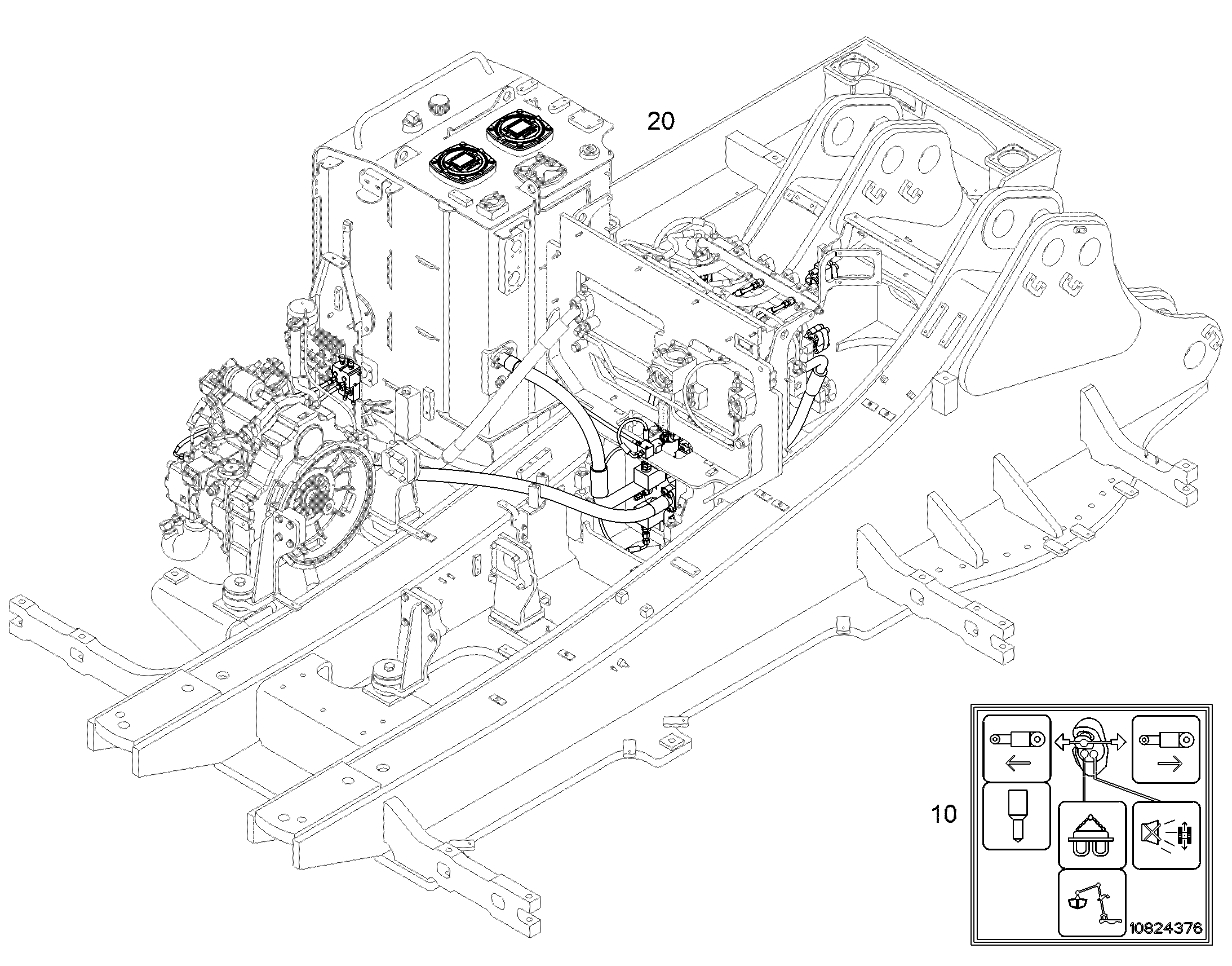 ДОПОЛНЕНИЕ-В ШАССИ AHS 11 11731067 LIEBHERR