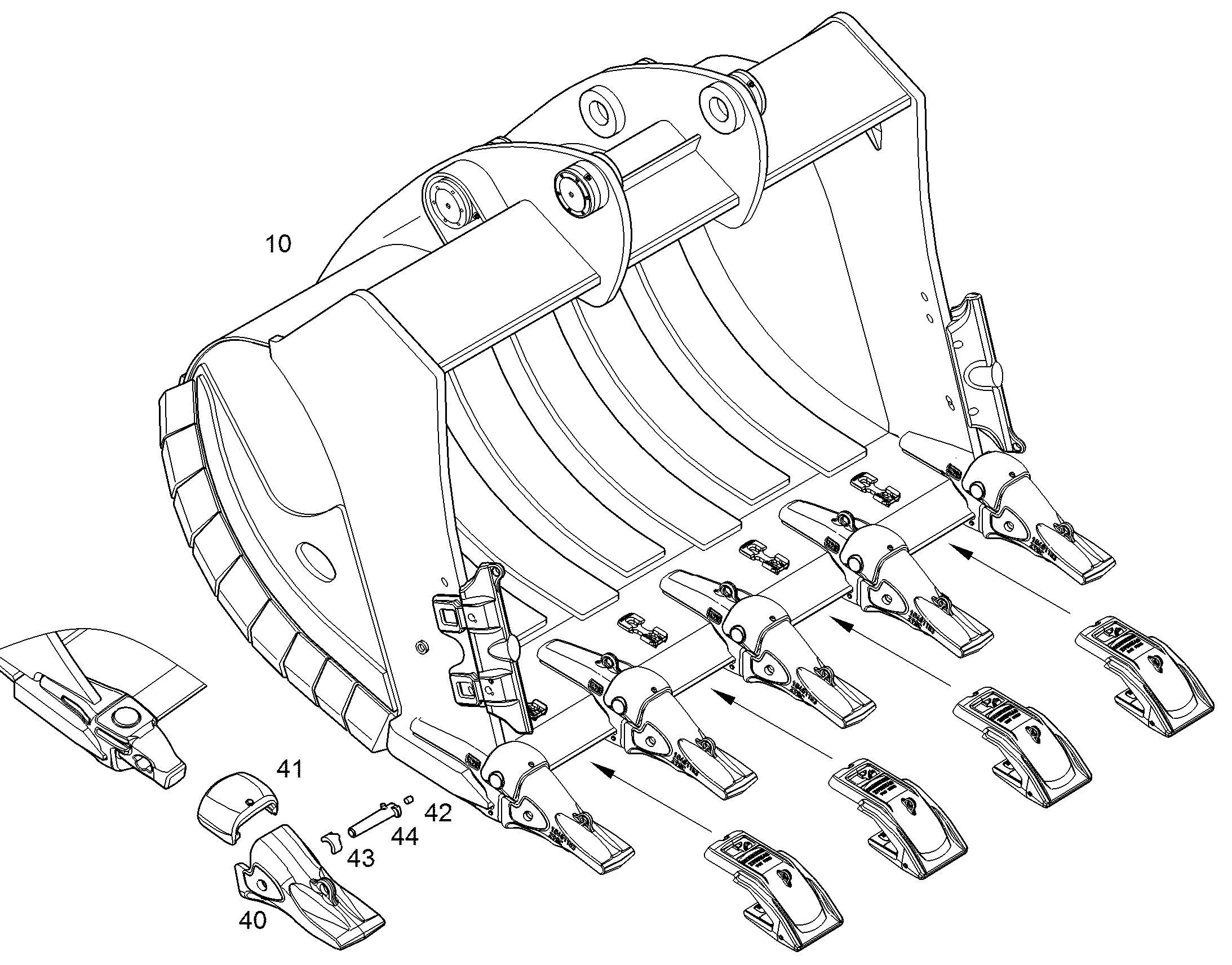 ЛОПАТА ОБРАТНАЯ HDV 11455759 LIEBHERR